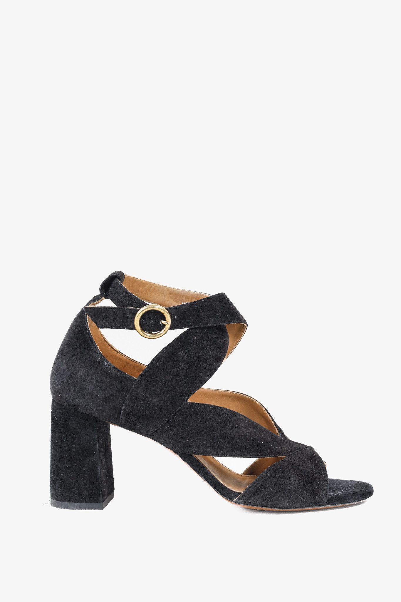 Chloe Chloe Graphic Leaves Cross-Over Suede Sandals Size US 8.5 / IT 38.5 - 1 Thumbnail