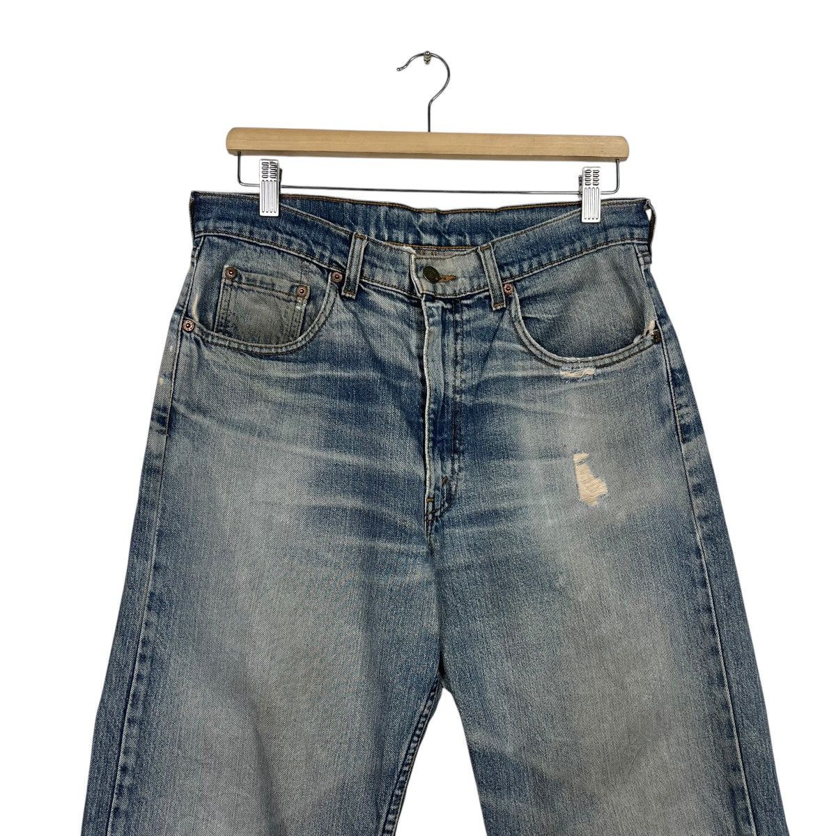 Levi's Vintage Levis Distressed Motive Denim Jeans Size US 32 / EU 48 - 3 Thumbnail
