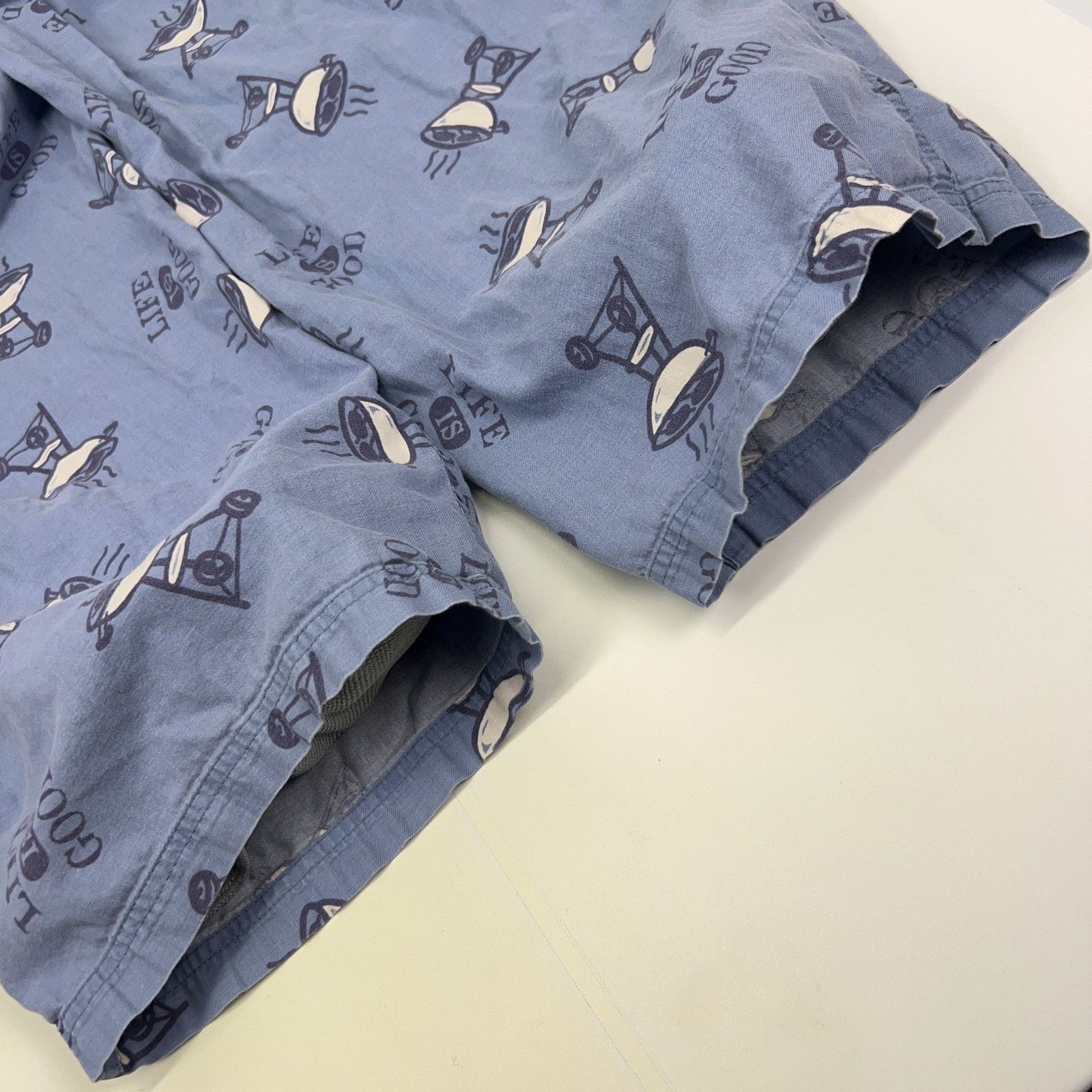 Life is Good Life is Good Sleep Lounge Pants Charcoal BBQ Grill Blue L Size US 42 / EU 58 - 5 Thumbnail