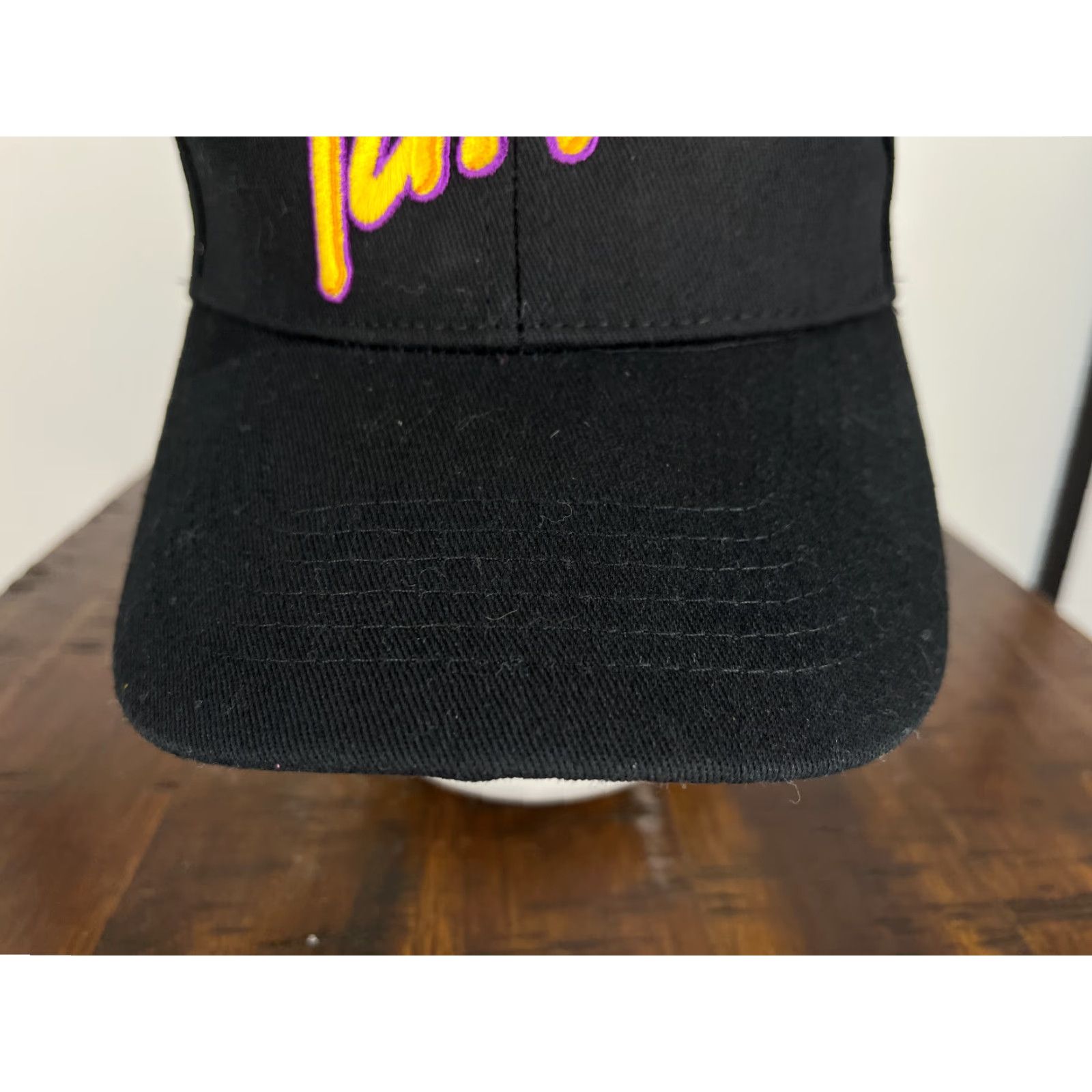 Vintage Knock Out Specialties Hat Cap Strap Back One Size Adult Black Yellow Purple Embroidered Chips Baseball Cap Mens Shirt Size ONE SIZE - 3 Thumbnail