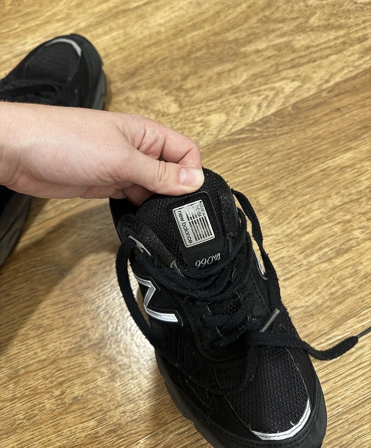 New Balance NEW BALANCE 990v4 WMNS BLACK SNEAKERS SHOES Size US 8 / IT 38 - 4 Thumbnail