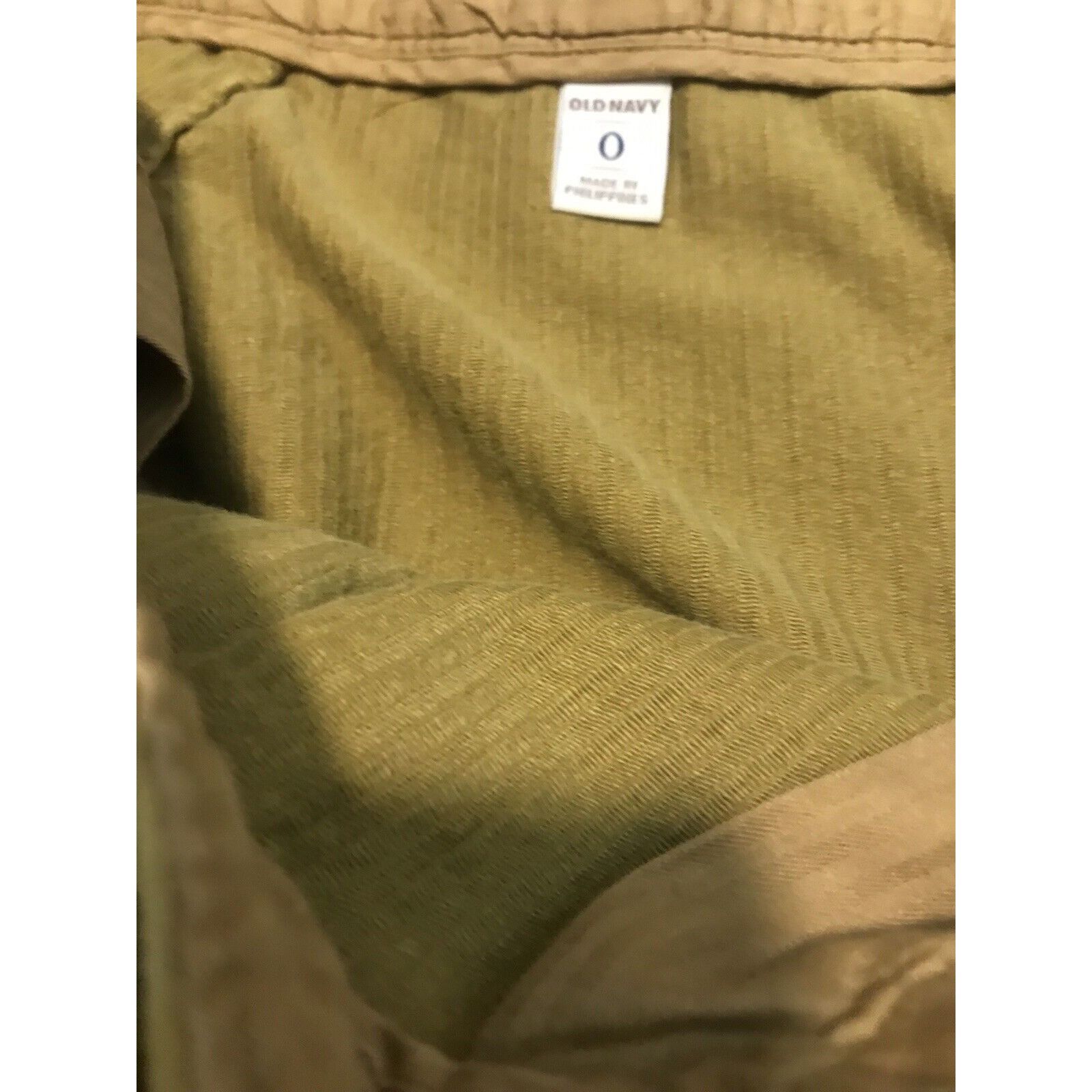 Old Navy Old Navy Juniors Yellow Brown Corduroy Mini Skirt Size 0 Ple Size 25" / US 0 / IT 36 - 4 Thumbnail