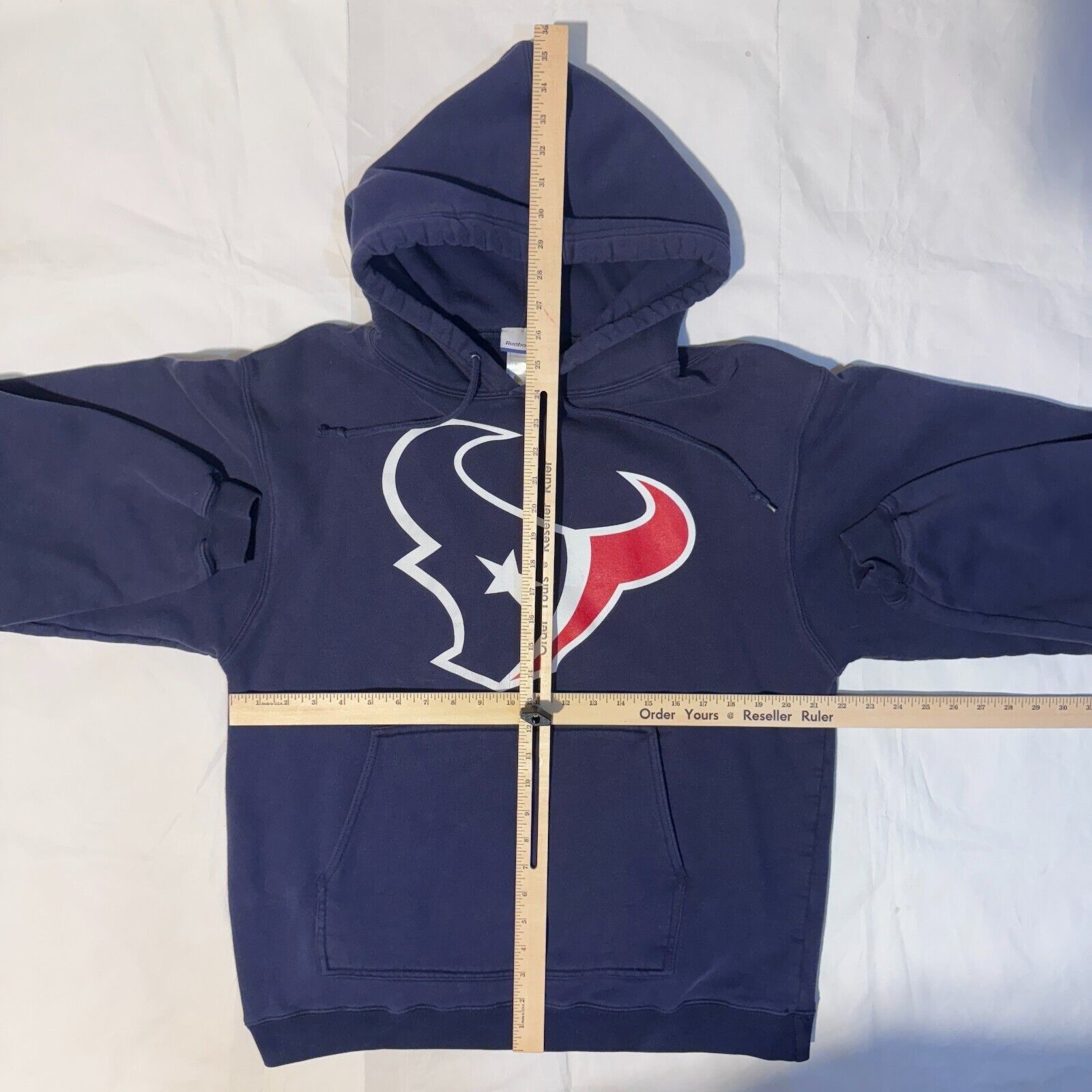 Reebok Vintage Texans Houston NFL Faded Reebok Weave Y2K Hoodie - M Size US M / EU 48-50 / 2 - 3 Thumbnail