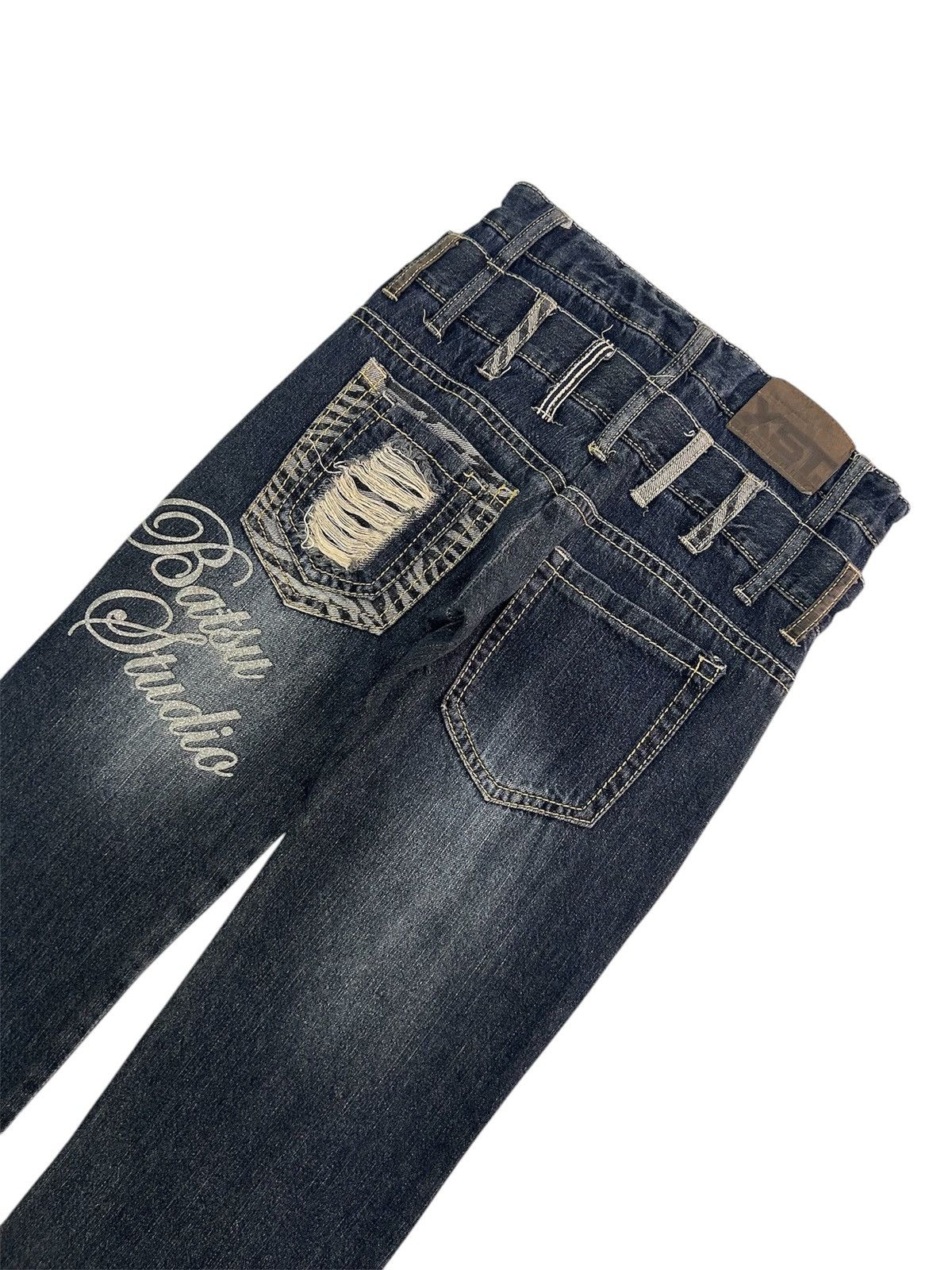 Japanese Brand × Vintage 💥Vintage Japanese Denim Distressed Punk Style Jeans Size US 28 / EU 44 - 7 Thumbnail