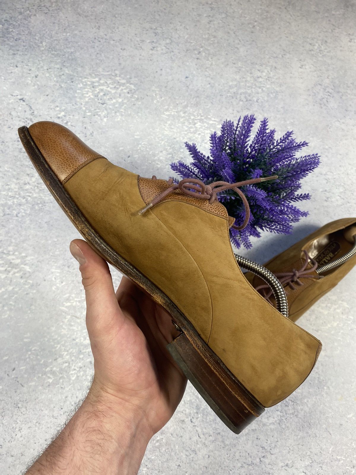 Bally Bally Suede/Leather Men’s Shoes Size US 9 1/2 Hand Made Size US 9.5 / EU 42-43 - 9 Thumbnail