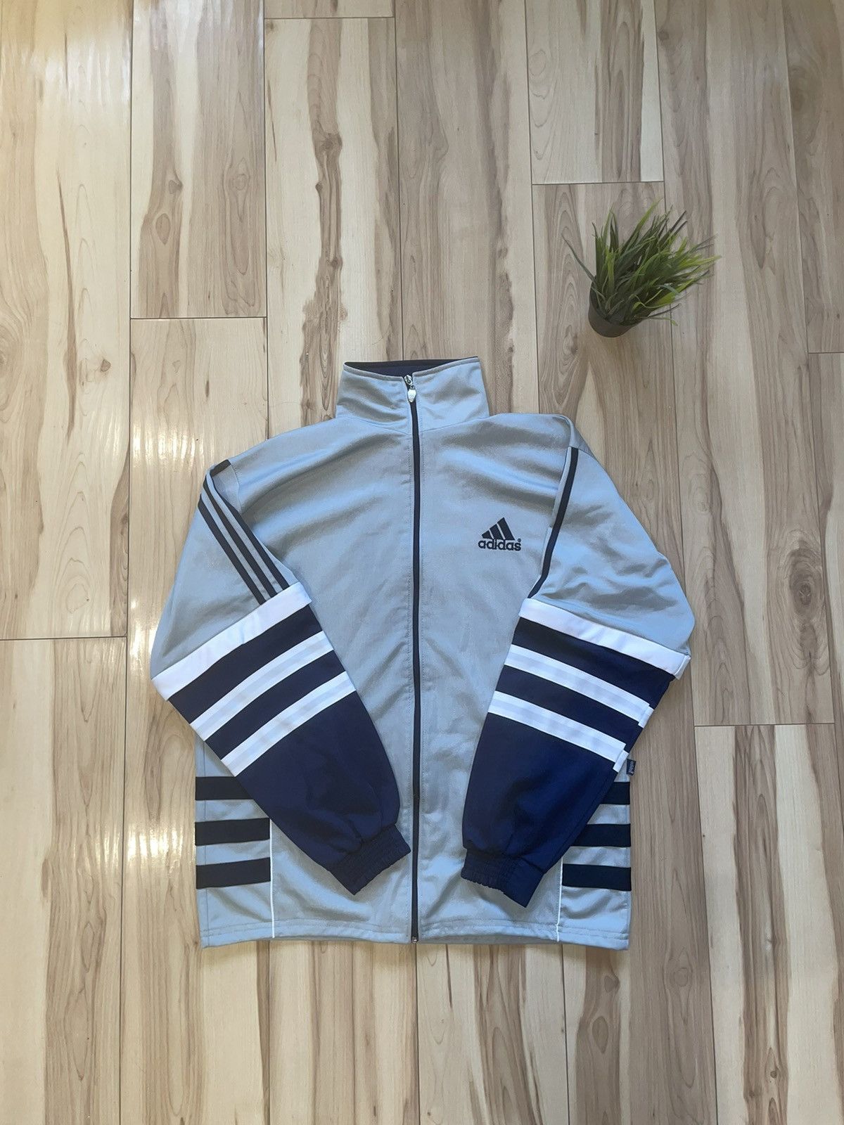 Adidas × Vintage Zip Sweatshirt Adidas Vintage 90s Size US XL / EU 56 / 4 - 1 Thumbnail