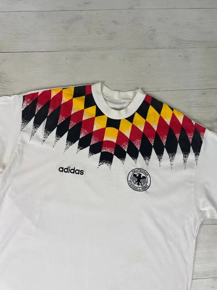 Adidas Vintage Adidas Germany 1994 1996 Training T-Shirt Jersey Size US L / EU 52-54 / 3 - 2 Thumbnail