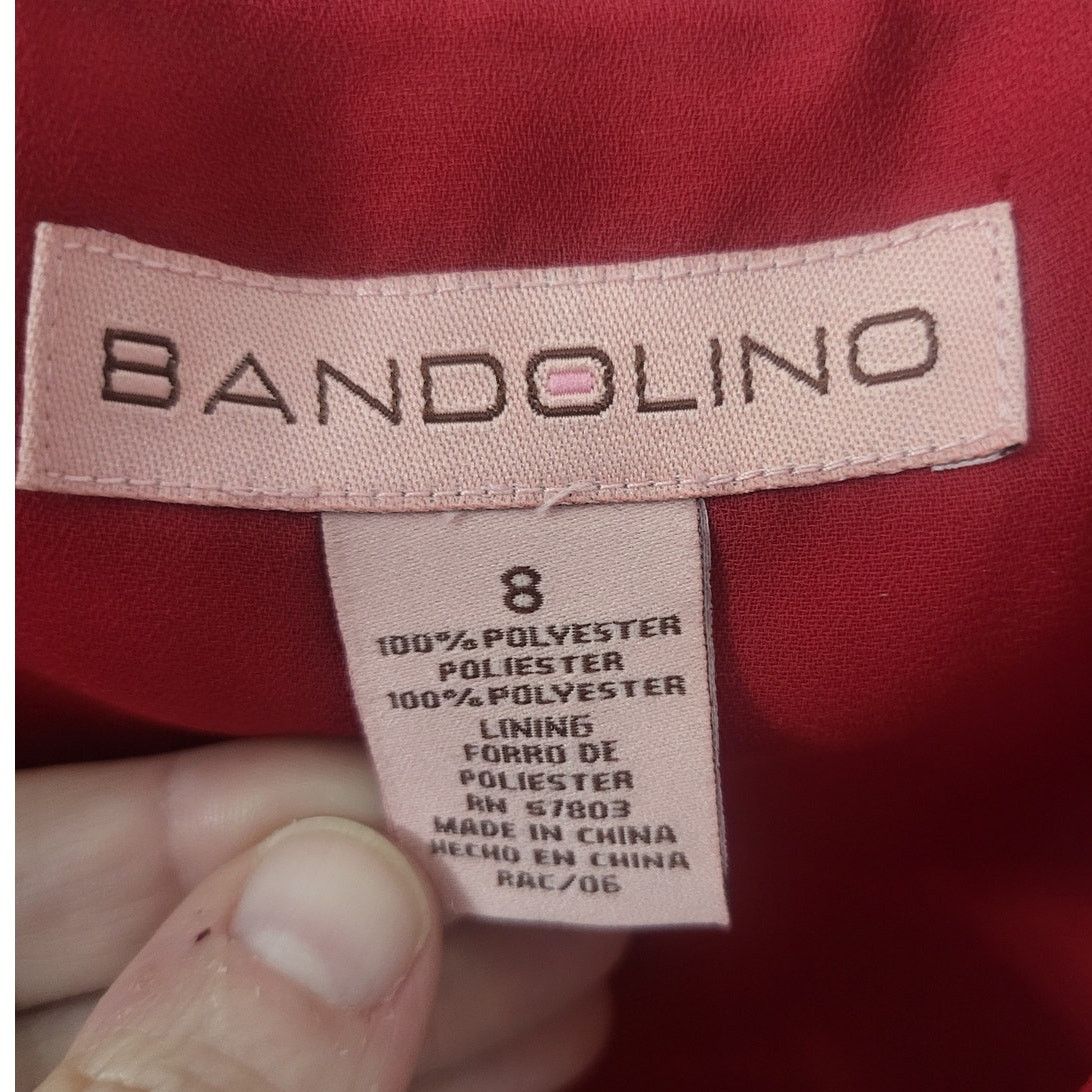 Other Bandolino Red and White Floral Sleeveless Blouse - Sz 8 Size M / US 6-8 / IT 42-44 - 3 Thumbnail