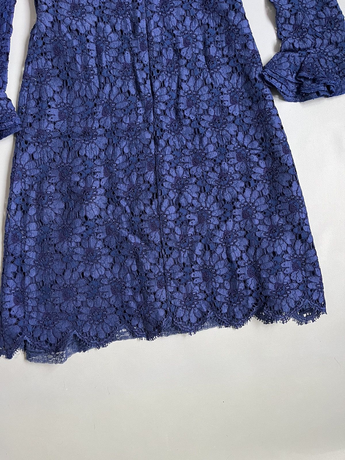 Gucci Gucci Blue Floral Lace Polyamide Dress Size M / US 6-8 / IT 42-44 - 16 Thumbnail