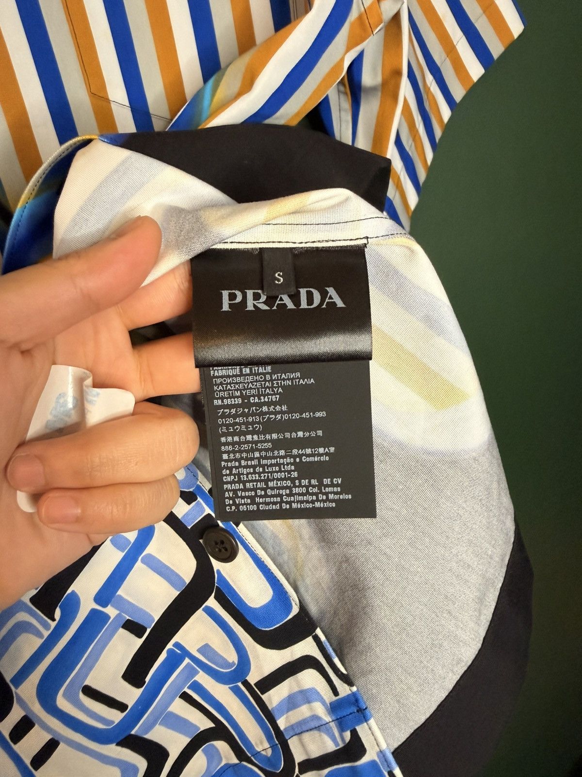 Prada Prada Double Match Cotton Shirt Small Size US S / EU 44-46 / 1 - 5 Thumbnail
