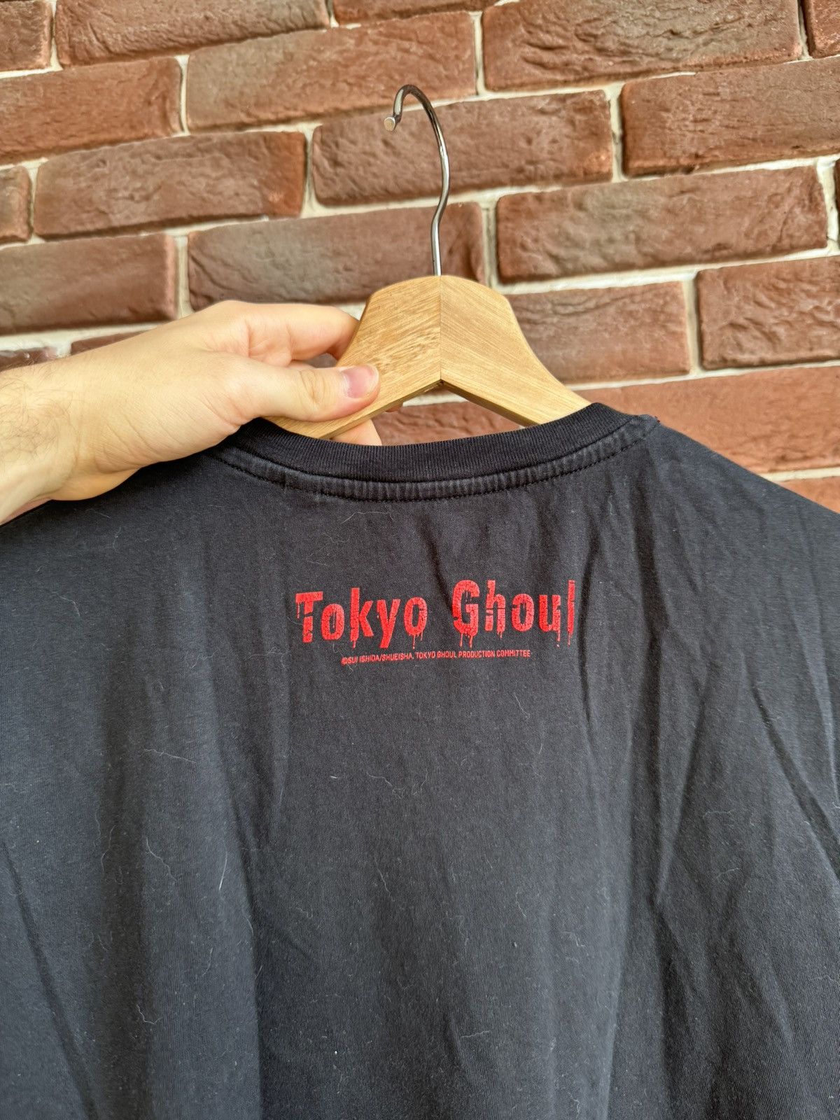 Anime Rare Tokyo Ghoul Kaneki Anime Manga Tshirt Black XL Y2K Size US XL / EU 56 / 4 - 3 Thumbnail