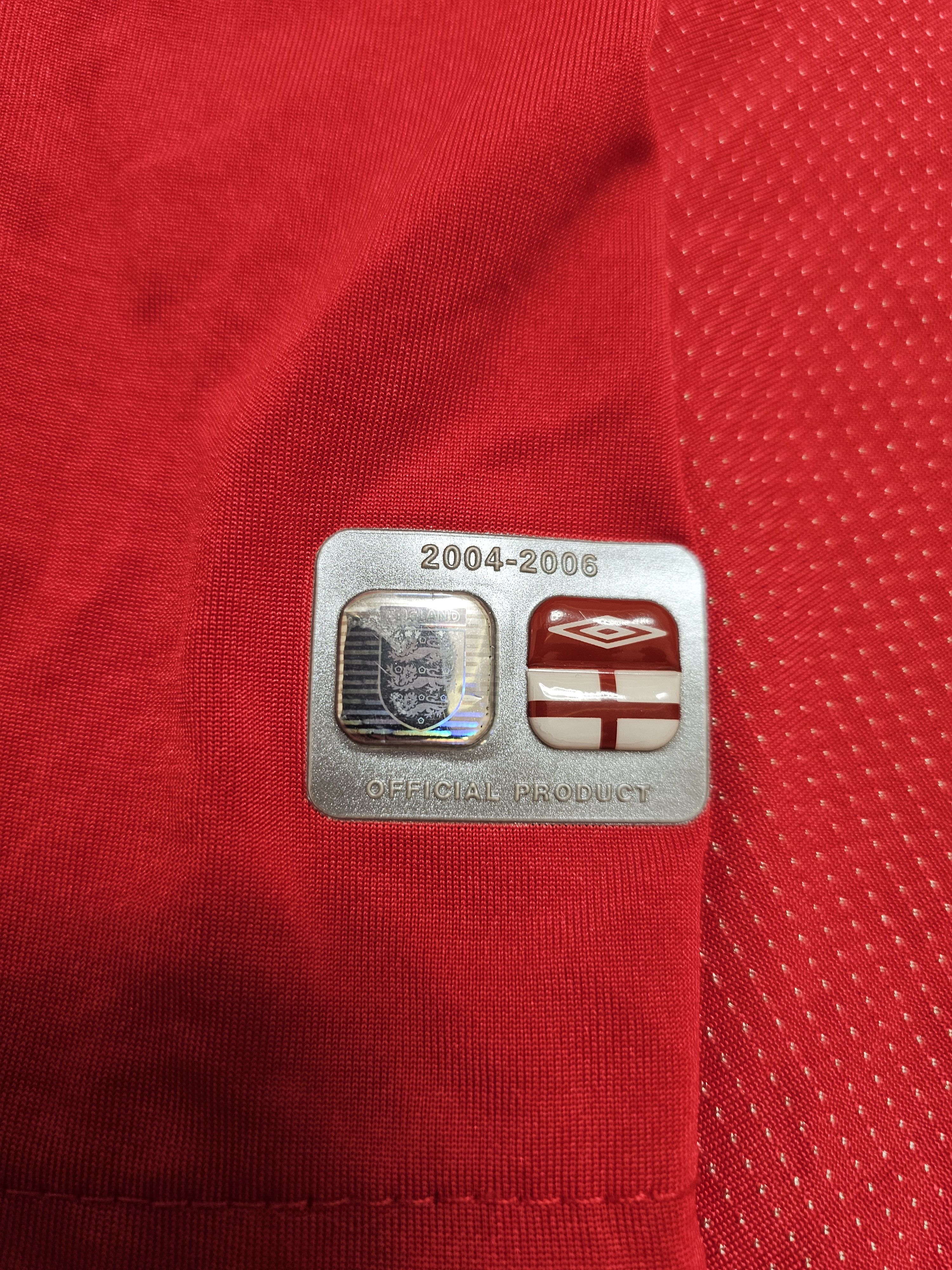Umbro × Vintage ENGLAND 2004 2006 AWAY FOOTBALL SHIRT SOCCER JERSEY Size US L / EU 52-54 / 3 - 6 Thumbnail