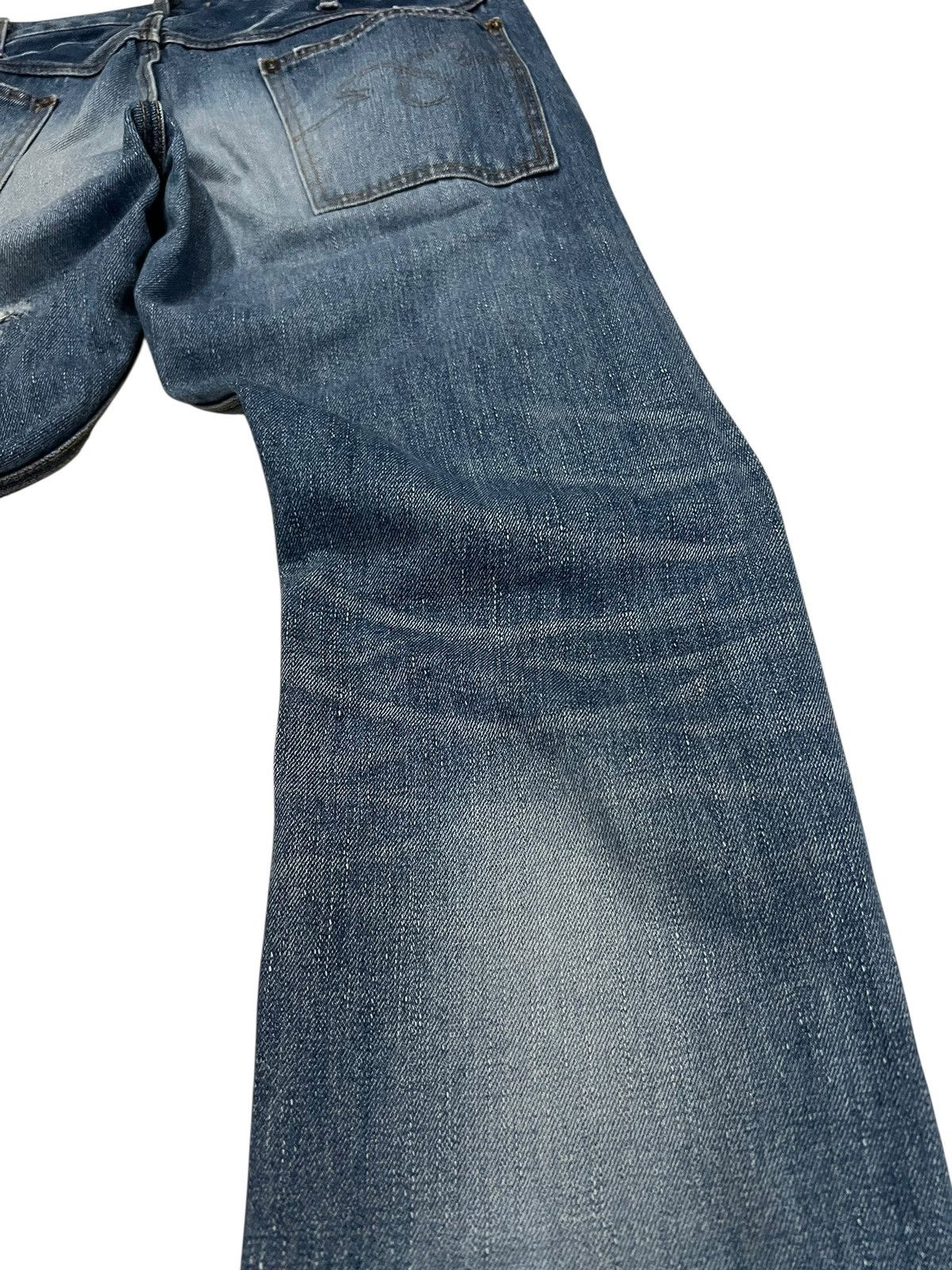 Japanese Brand Vintage Blue Way Japanese Brand Distress Clawmark Jean Size US 34 / EU 50 - 12 Thumbnail