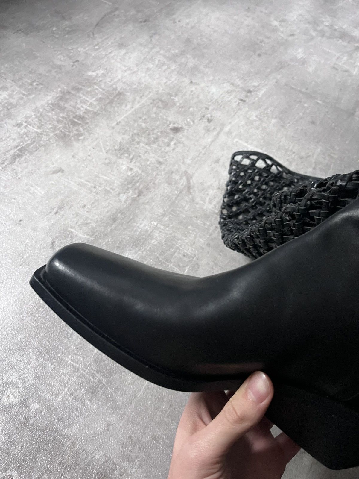 Ann Demeulemeester Ann Demeulemeester F/W 2019 Leather Net Boots Size US 10 / IT 40 - 17 Thumbnail