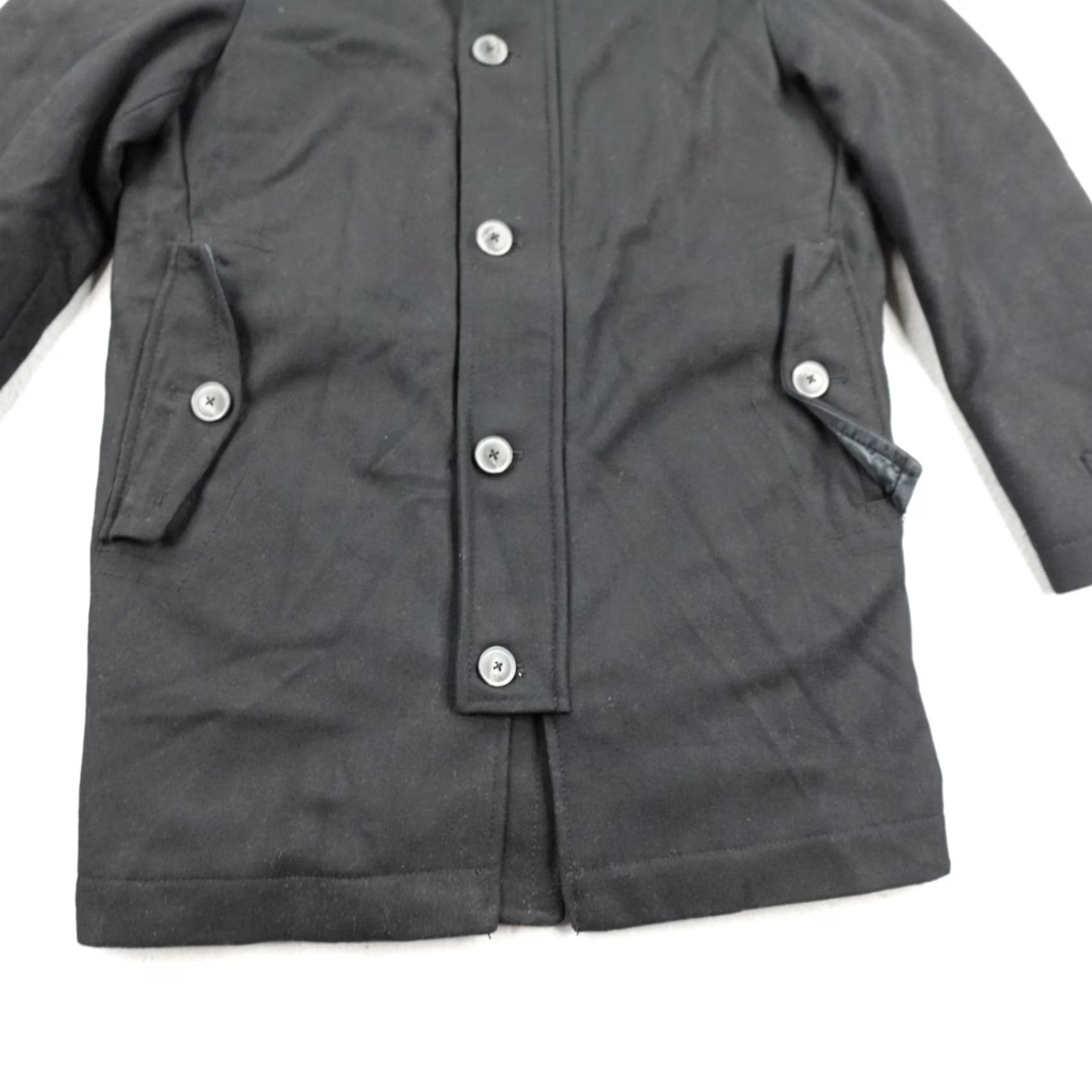 Gap VINTAGE Gap Jacket Mens Small Black Wool Blend Car Coat Quilted Zip Button Up Overcoat Negro Size US S / EU 44-46 / 1 - 3 Thumbnail