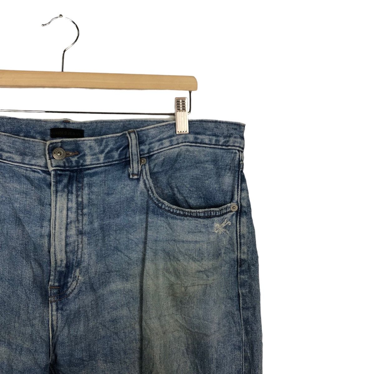 Japanese Brand 🔥RARE DISTRESSED DENIM UNIQLO JEANS JAPAN MADE ISSEY MIYAKE Size US 36 / EU 52 - 5 Thumbnail