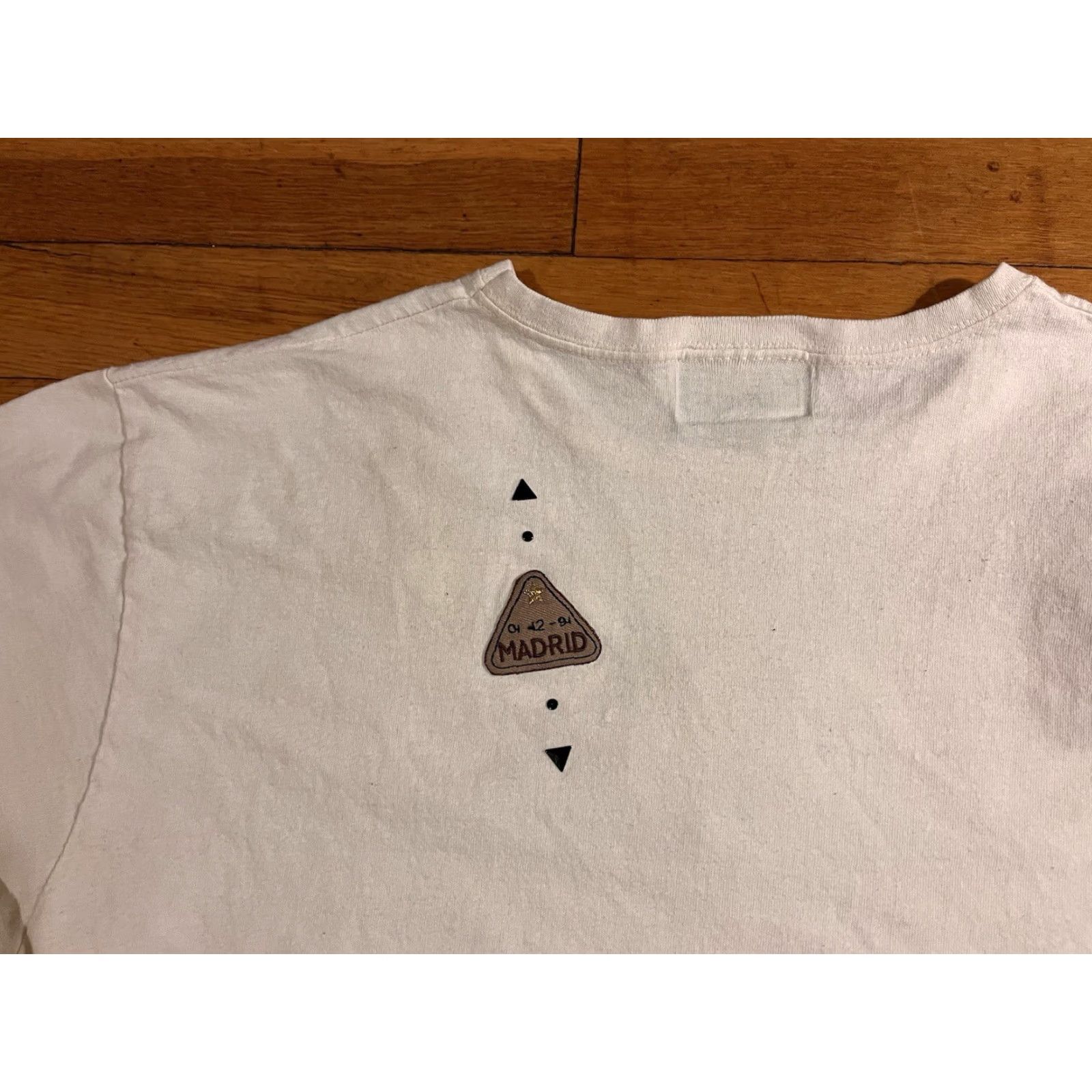 Vintage VINTAGE Fern Wagner Travel Patch Shirt Women’s L White 90s Size L / US 10 / IT 46 - 7 Thumbnail
