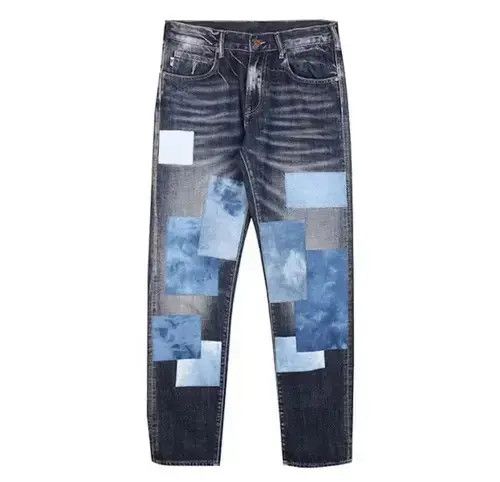 Jean 20SS Indigo Union Japanese Patchwork Boro Jeans Size US 32 / EU 48 - 3 Thumbnail