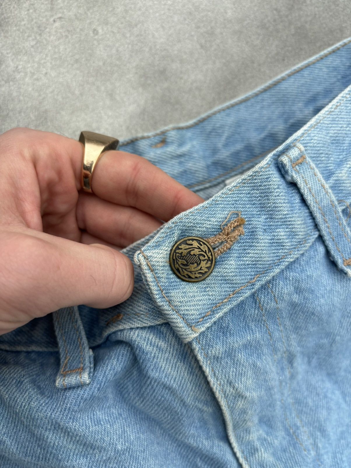 Sears × Vintage 1970s Vintage Jean Shorts Made in USA Jorts JC Penney 36 34 Size US 34 / EU 50 - 4 Thumbnail