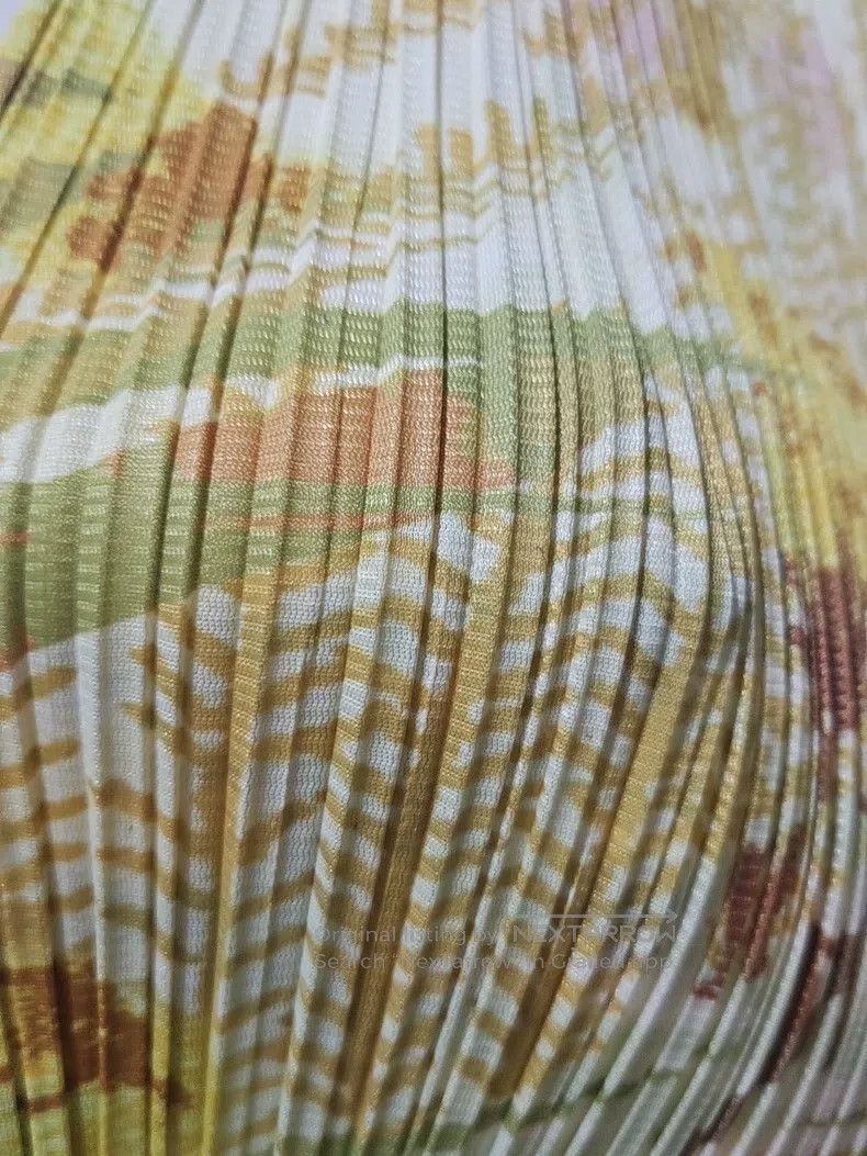 Issey Miyake Issey Miyake size:5 Pleated Printed Midi Skirt Size 42" / US 20 - 3 Thumbnail