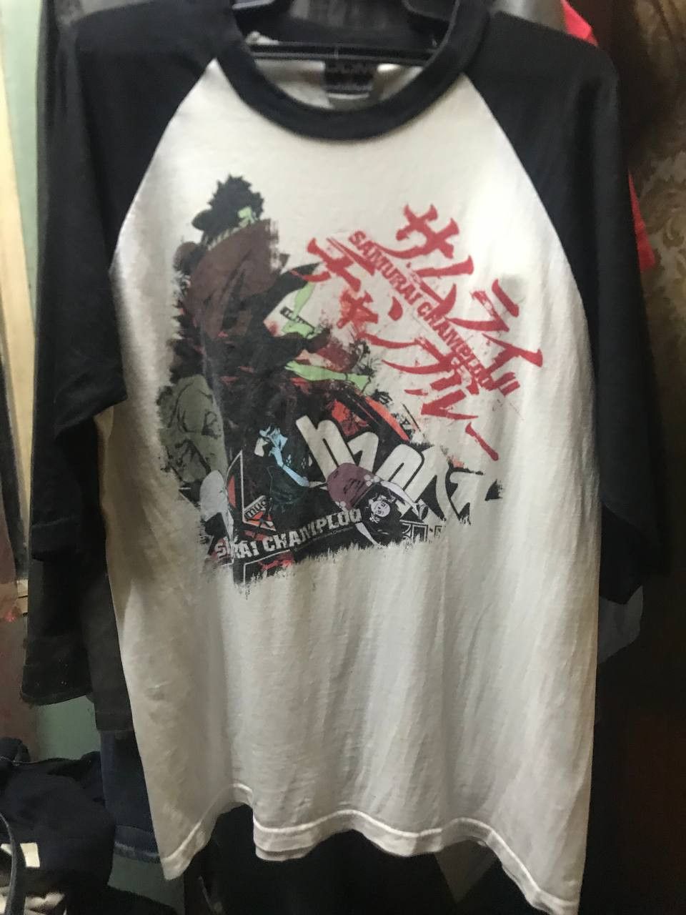 Anime Vintage SAMURAI CHAMPLOO ODM Anime Manga Japan Tee Raglan Size US M / EU 48-50 / 2 - 2 Thumbnail