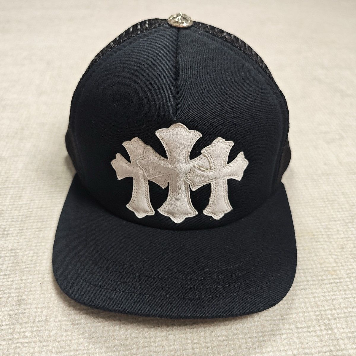 Chrome Hearts Triple Cross Patches 'CH' Trucker Hat