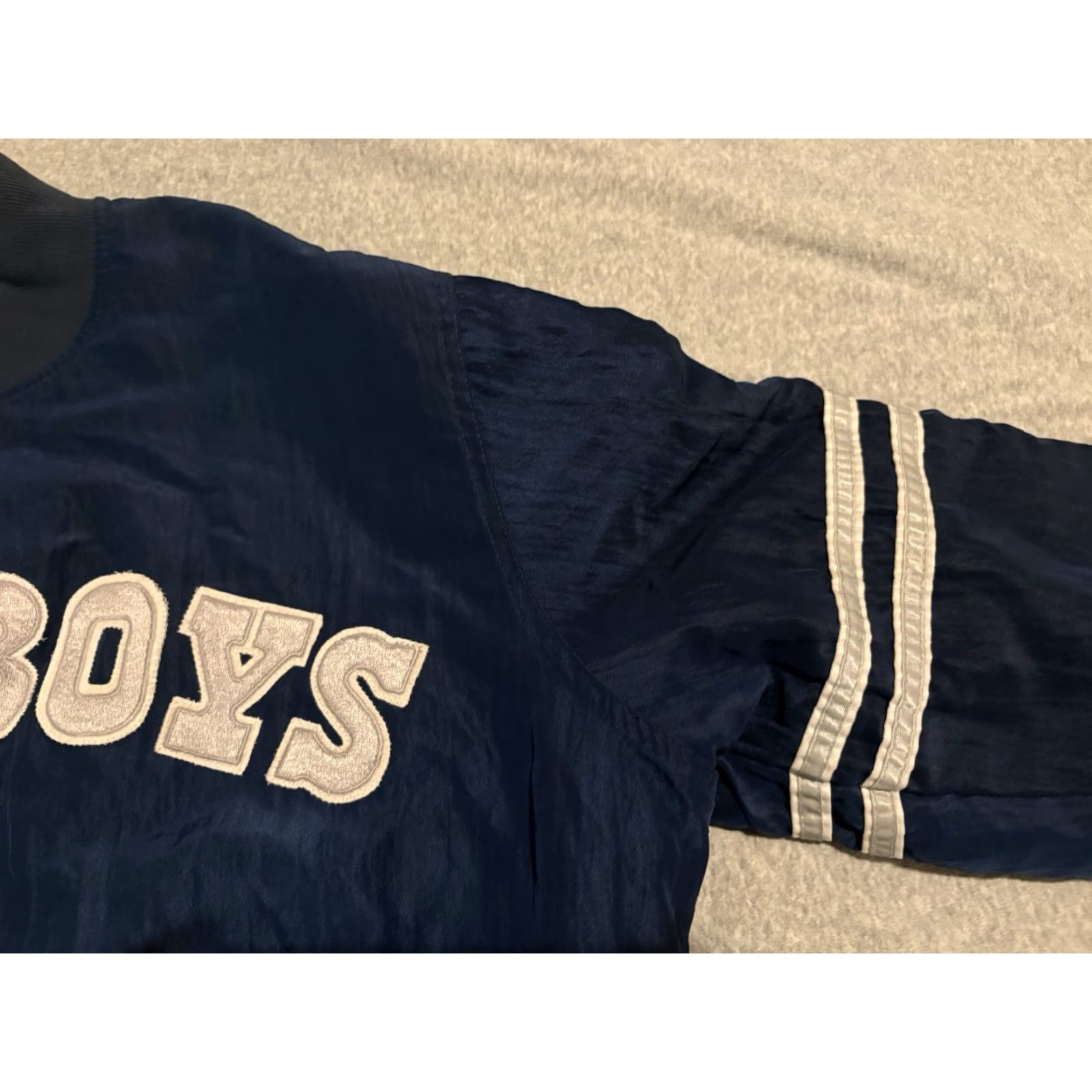 Starter VINTAGE Starter Dallas Cowboys NFL Jacket Large L Regular Men Jacket Blue 90s United States/Nylon Shirt? Size US L / EU 52-54 / 3 - 6 Thumbnail