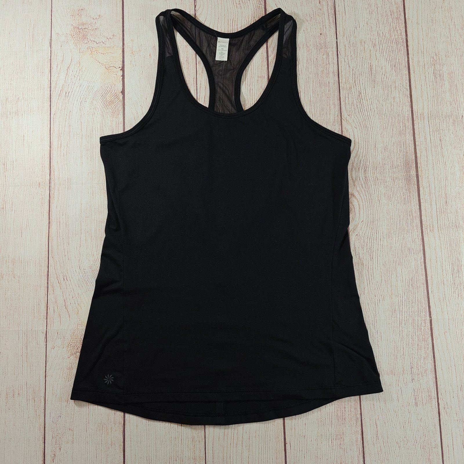 Athleta Athleta black mesh chi halter tank top sz XS Size XS / US 0-2 / IT 36-38 - 5 Thumbnail
