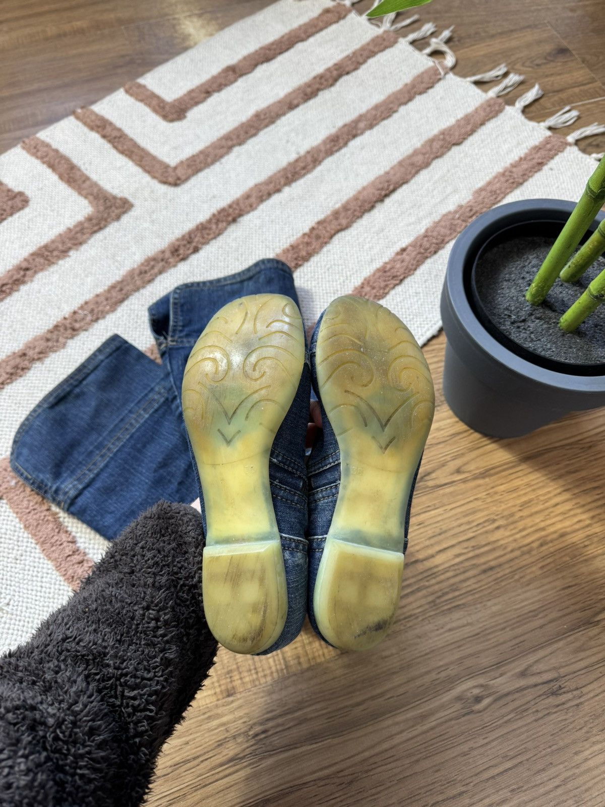 Vintage HIGH DENIM WMNS 2000s BOOTS SNEAKERS SHOES Size US 7 / IT 37 - 7 Thumbnail
