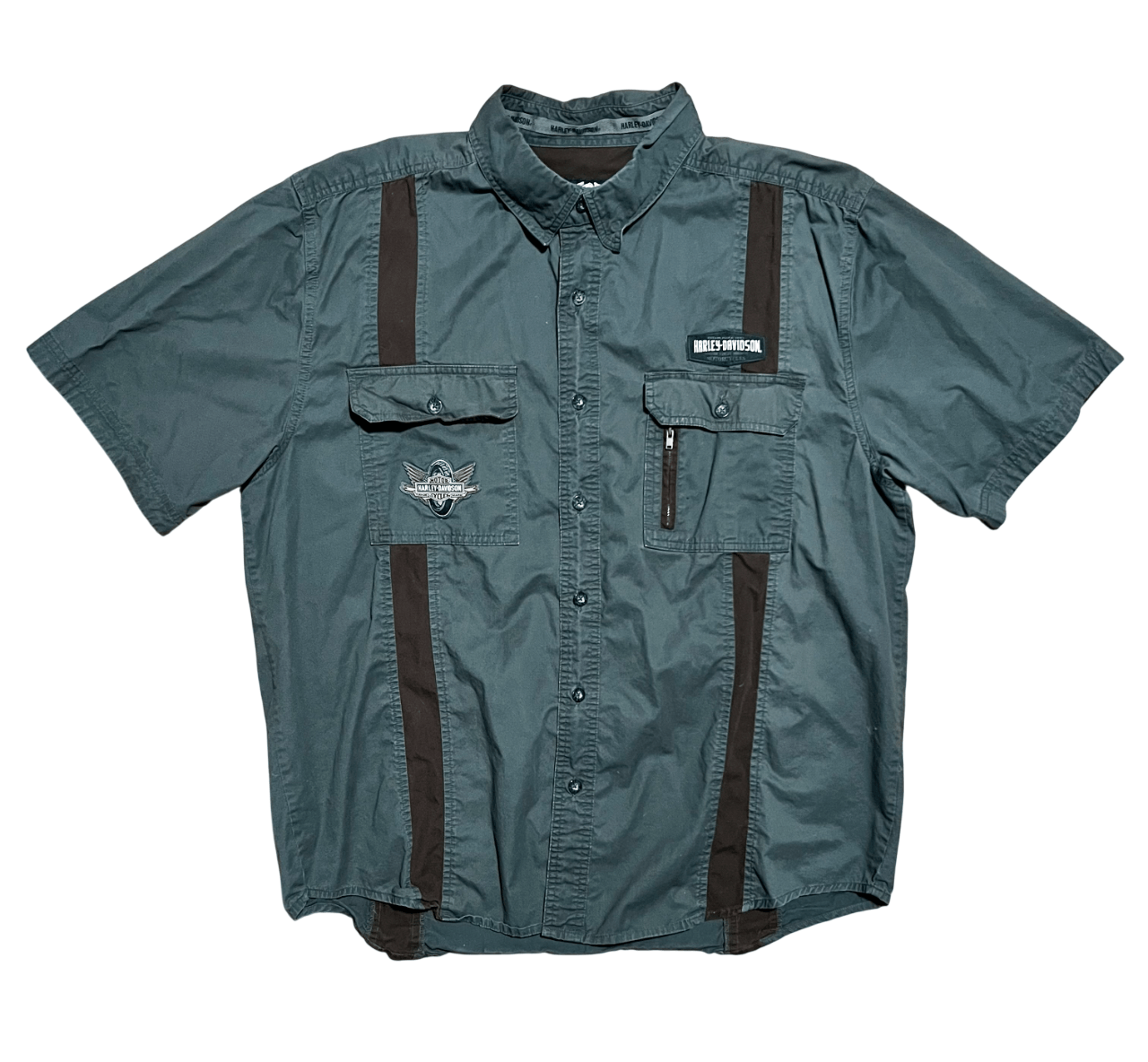 Harley Davidson Harley Davidson Motorcycles Vintage Short Sleeve Shirt Size US XL / EU 56 / 4 - 1 Thumbnail