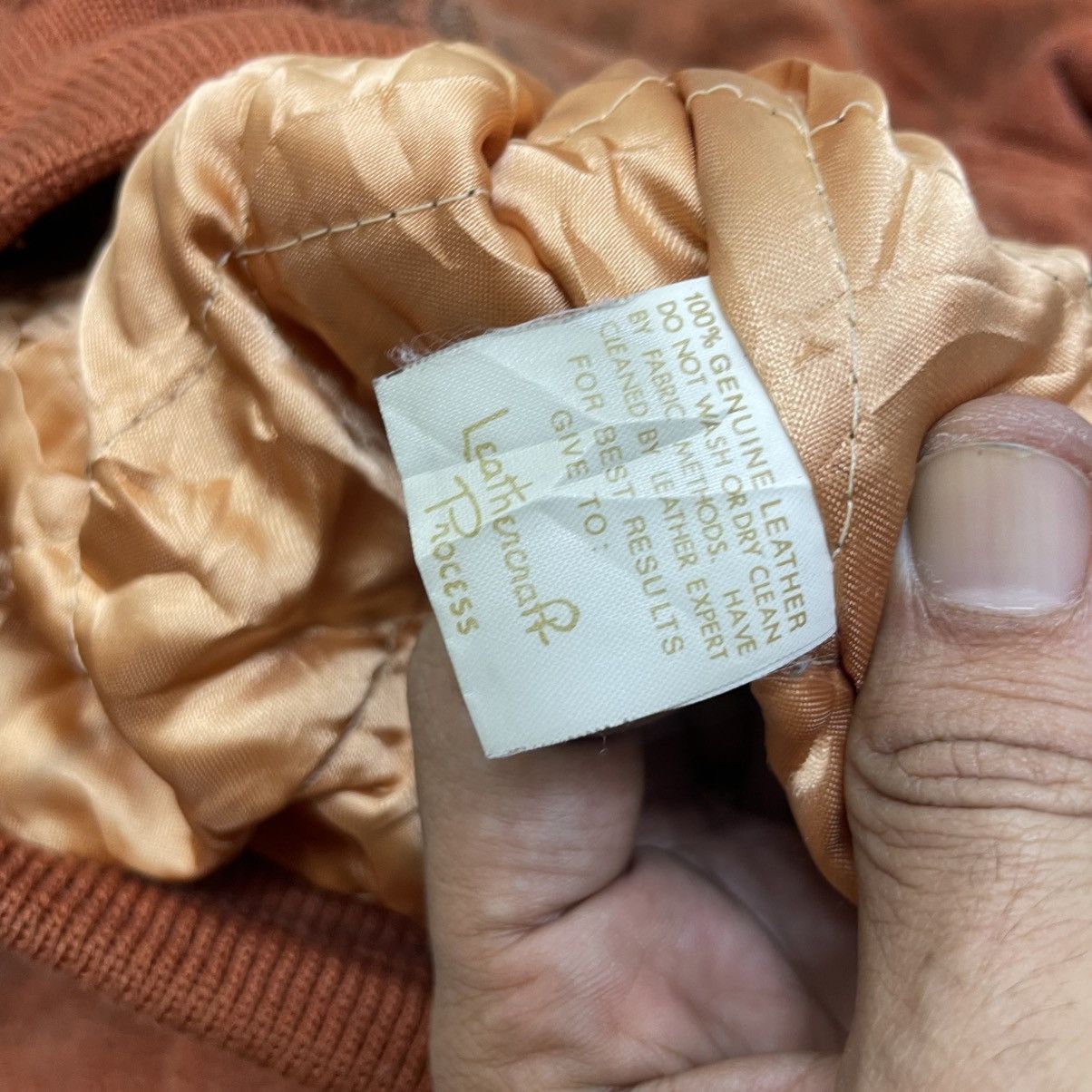 Schott 💥Vintage LeatherCraft Field And Town United Worker Bomber Size US M / EU 48-50 / 2 - 12 Thumbnail