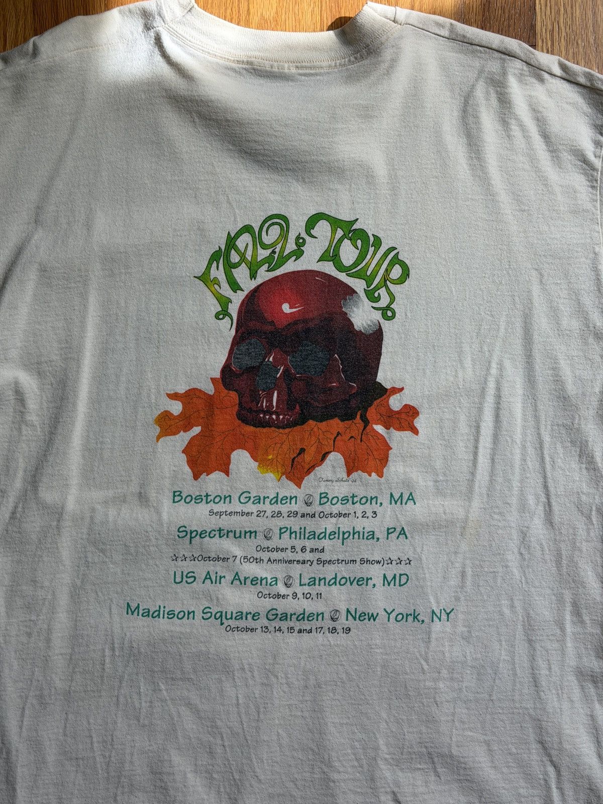 Vintage Vintage 1994 Grateful Dead Fall Tour Rare Shirt Skeleton Size US L / EU 52-54 / 3 - 4 Thumbnail