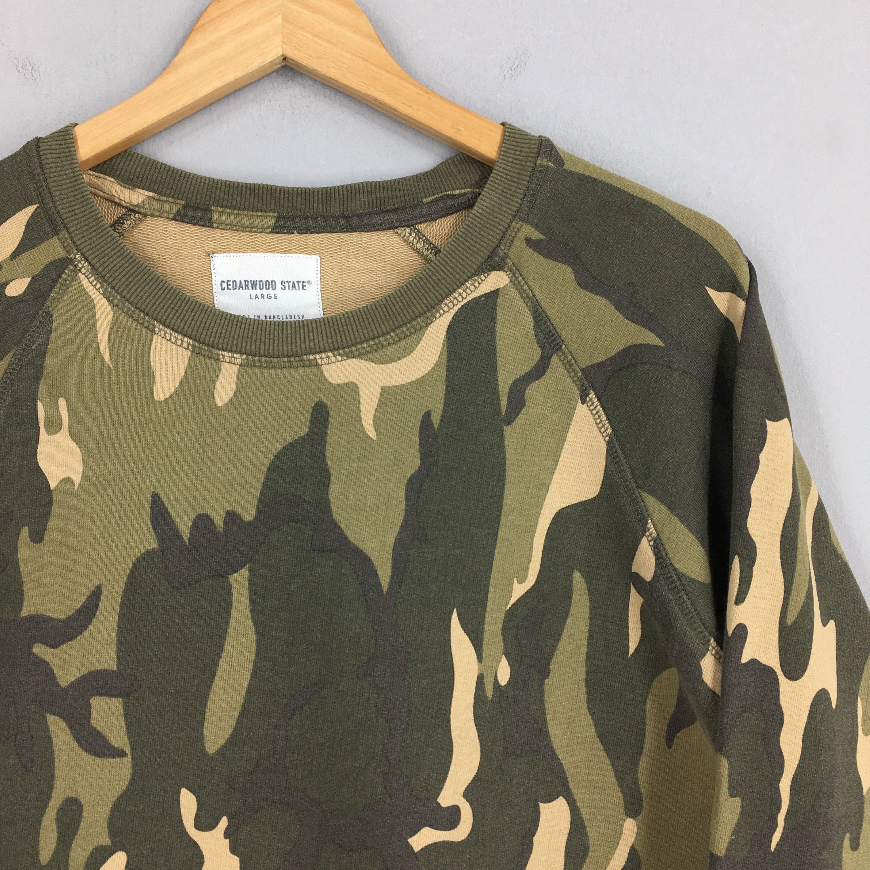 Cedarwood State Vintage Cedarwood State Camouflage Sweatshirt Large Size US L / EU 52-54 / 3 - 2 Thumbnail
