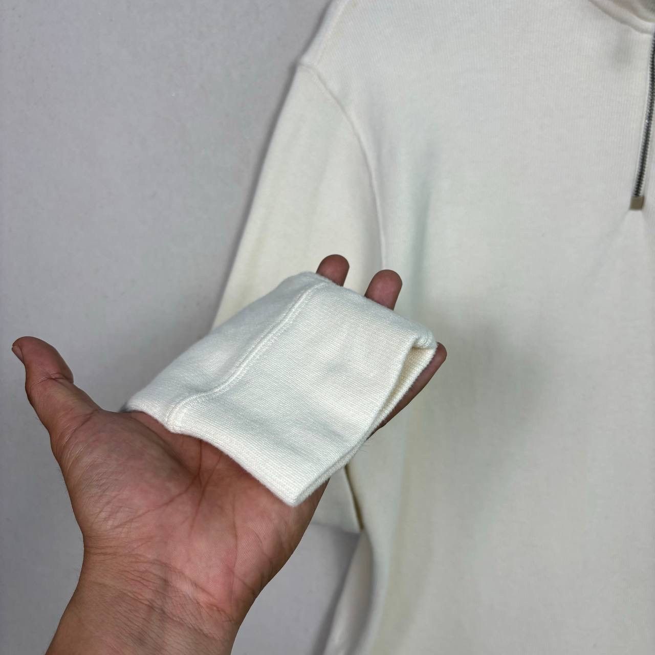 Polo Ralph Lauren Polo Ralph Lauren Pony Half-zip Sweatshirt Cream Size US L / EU 52-54 / 3 - 5 Thumbnail
