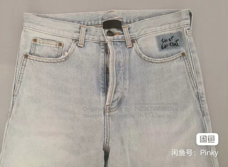 Saint Laurent Paris Saint Laurent Paris Washed Cut Denim Pants i Size US 29 - 5 Thumbnail