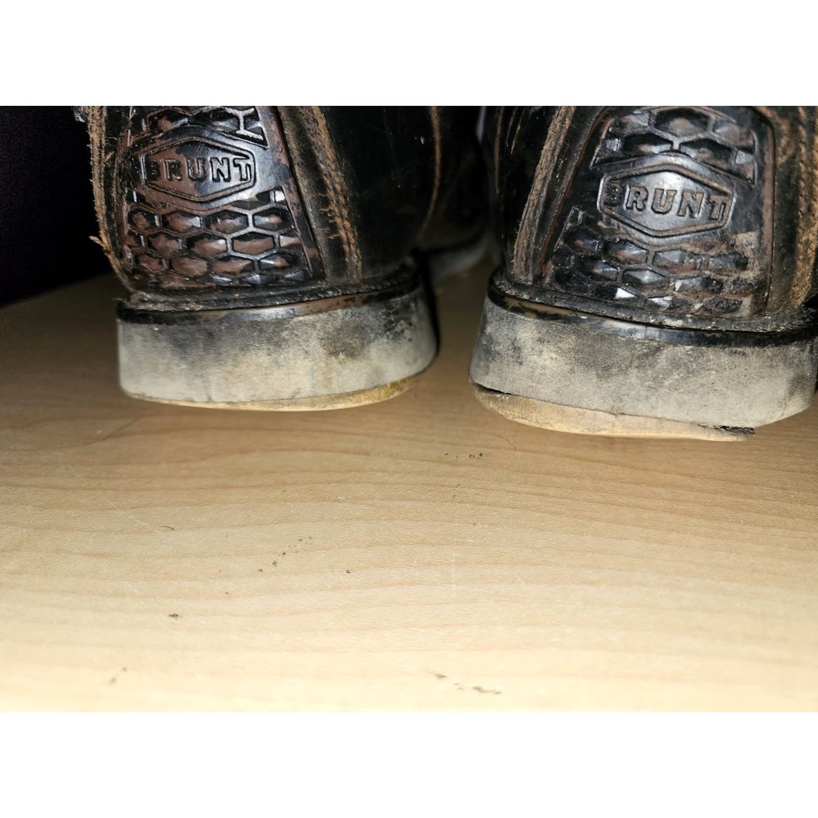 Vintage Brunt Boots Workwear The Marin Mens 11.5 Black Leather Waterproof Comp Toe Work Boots Size US 12 / EU 45 - 5 Thumbnail