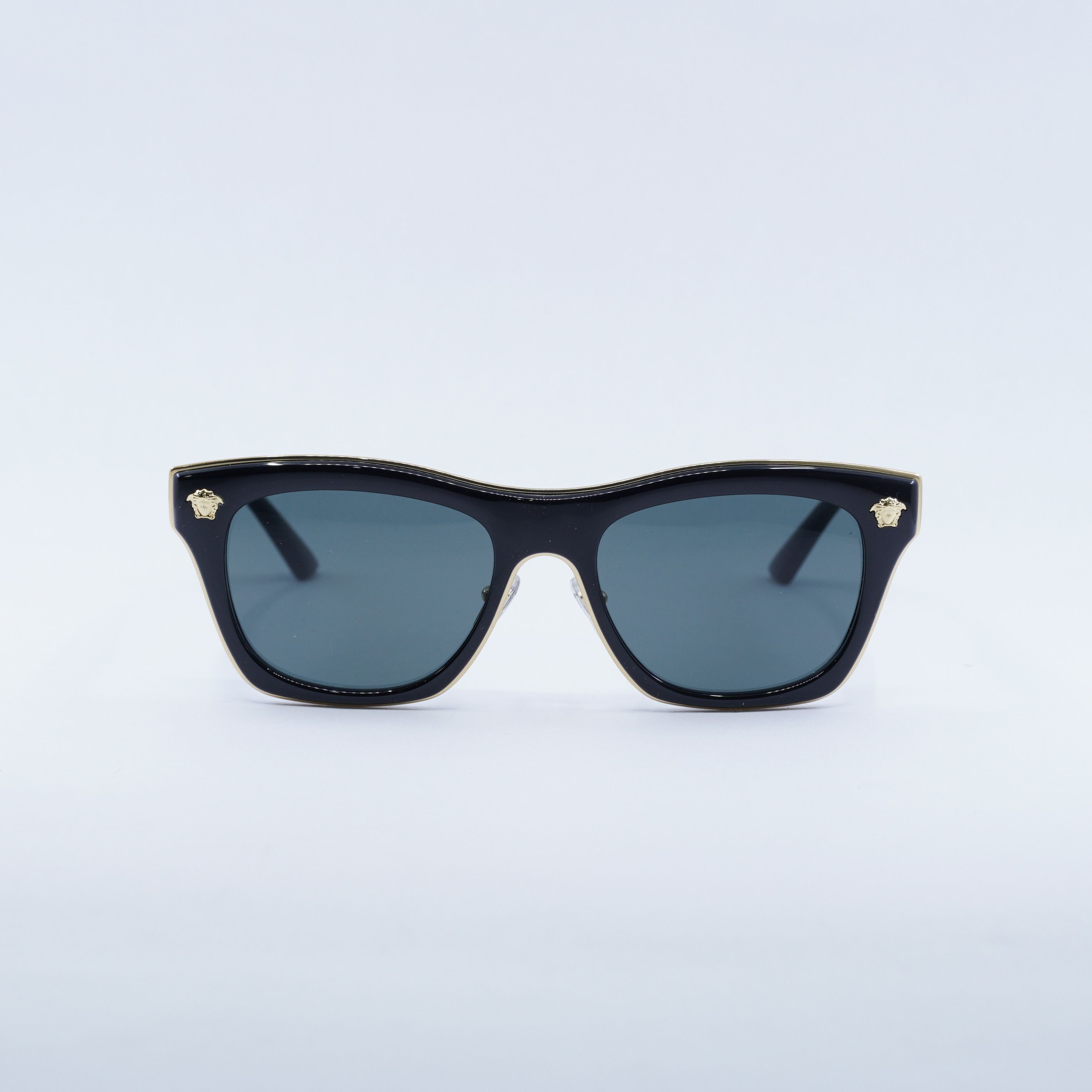 Versace Versace VE2272 GB1/87 Sunglasses Black/Gold Square Frame Size ONE SIZE - 2 Thumbnail