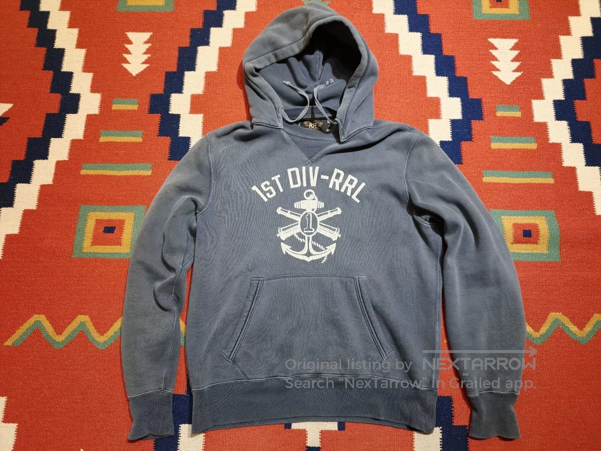 RRL Ralph Lauren Ralph Lauren RRL Indigo Washed Hoodie. Size US S / EU 44-46 / 1 - 1 Thumbnail