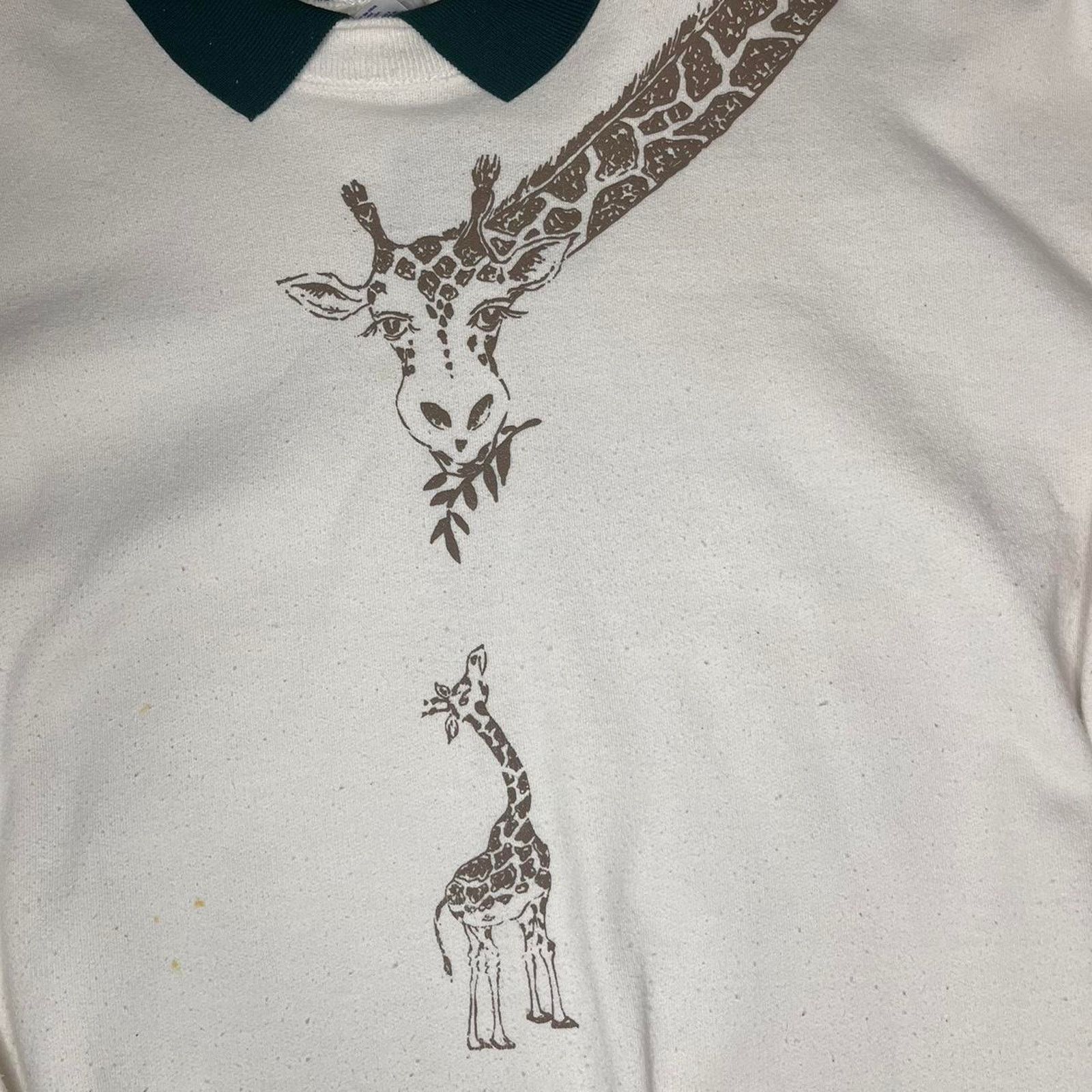 Vintage Vintage giraffe nature wrap around sweatshirt Size US L / EU 52-54 / 3 - 3 Thumbnail
