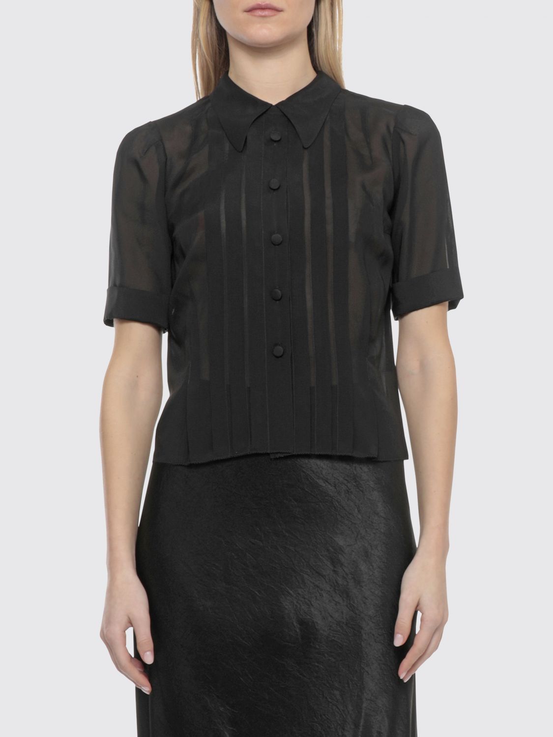 Maison Margiela Maison Margiela Shirt Woman Black Size S / US 4 / IT 40 - 1 Thumbnail