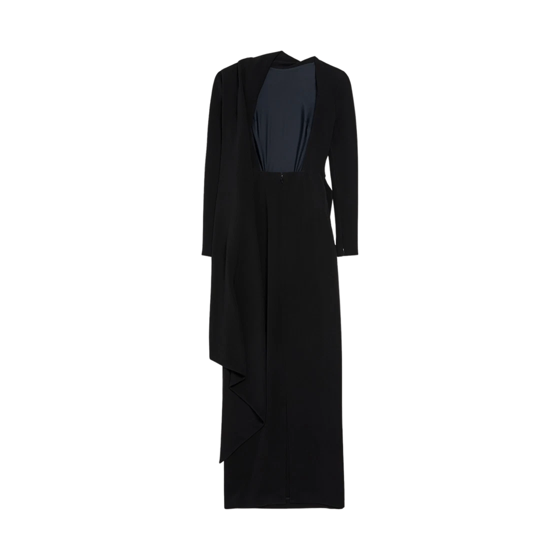 Balenciaga o1in1g0326 Cape Gown in Black Size XS / US 0-2 / IT 36-38 - 2 Thumbnail