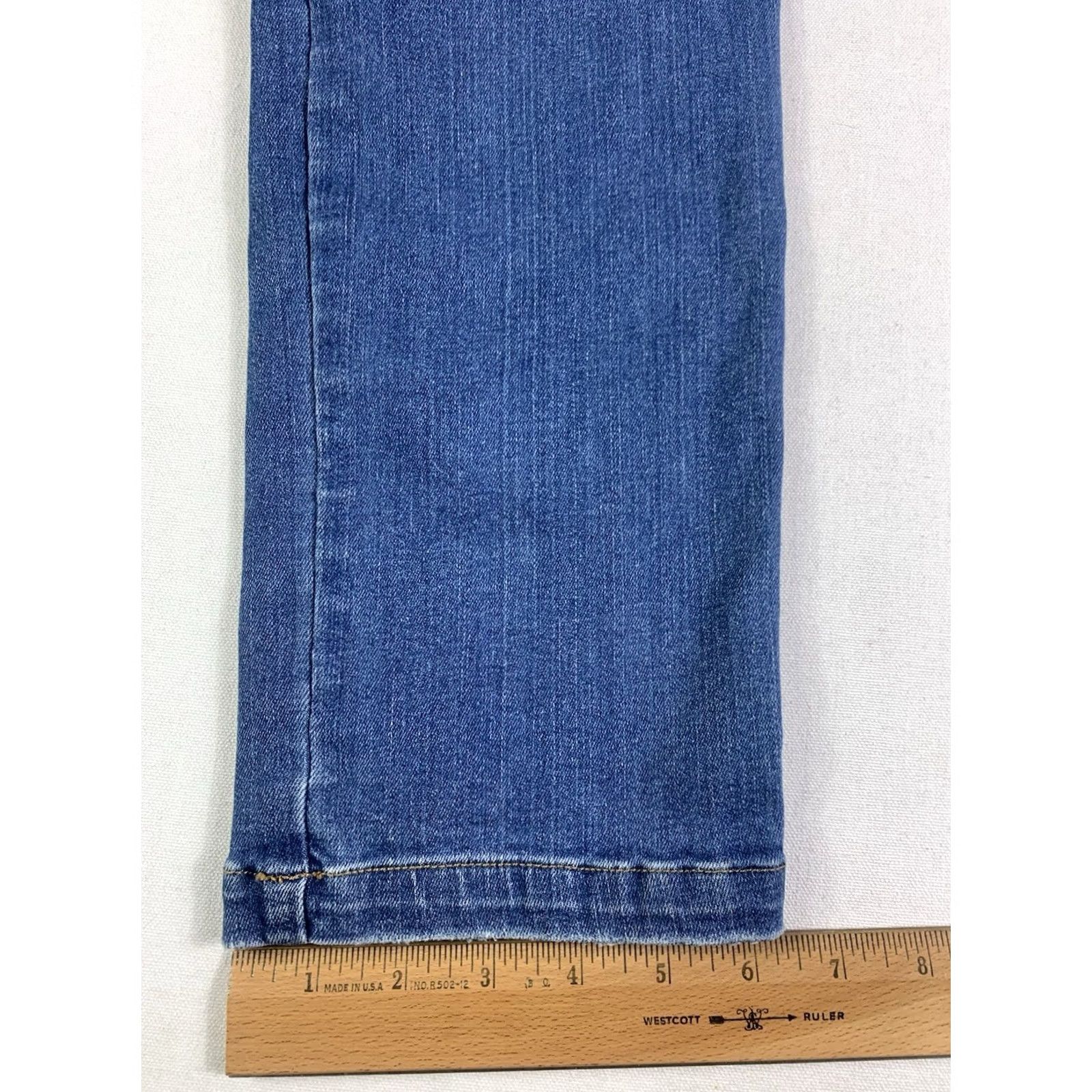 Spanx VINTAGE SPANX Jeans Womens Small Straight Leg pull-on Indigo Size 28" / US 6 / IT 42 - 2 Thumbnail