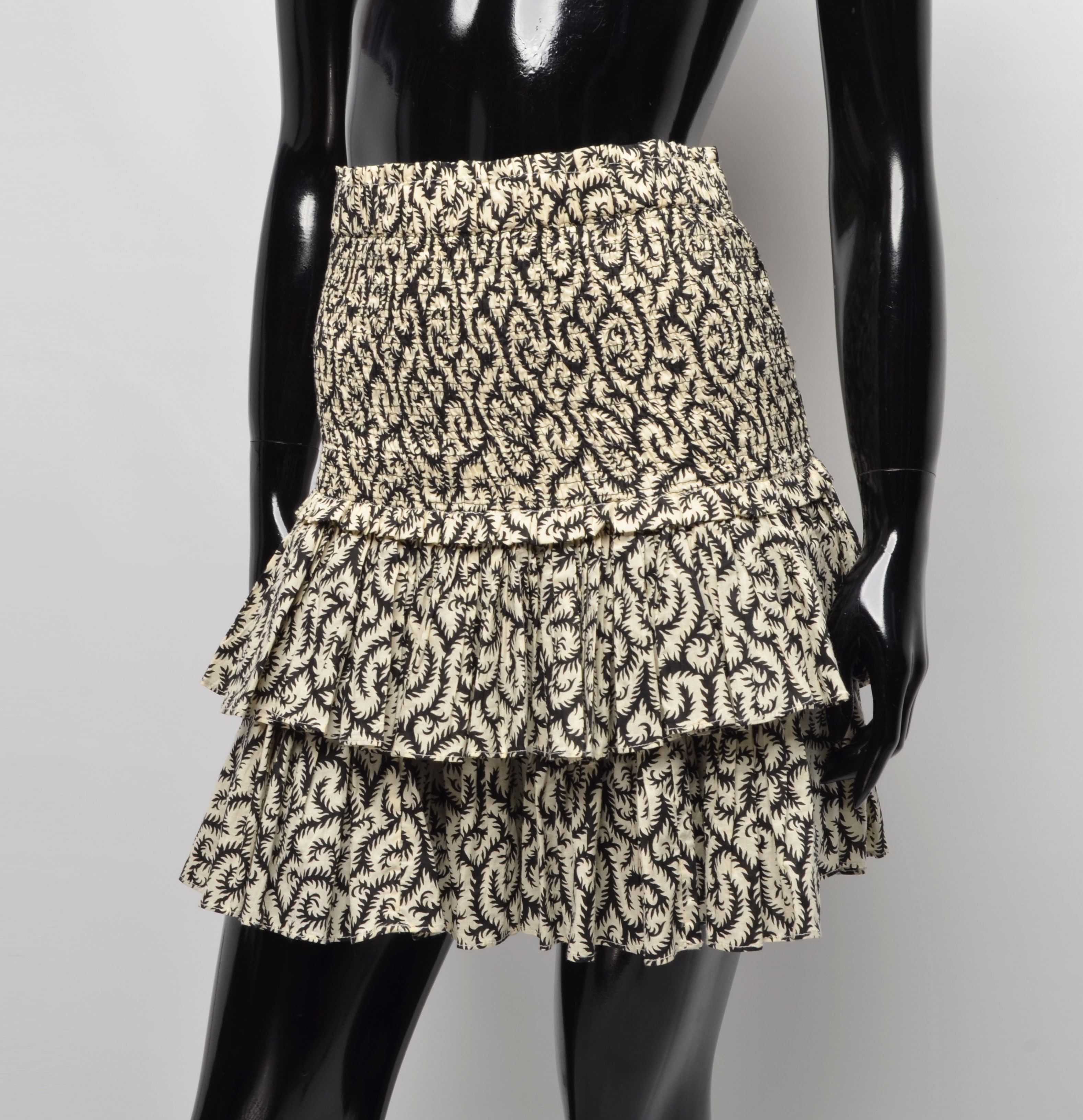 Designer × Isabel Marant × Isabel Marant Etoile Isabel Marant Etoile Boho-style Tiered Skirt with Ruffles Size 25" / US 0 / IT 36 - 1 Thumbnail