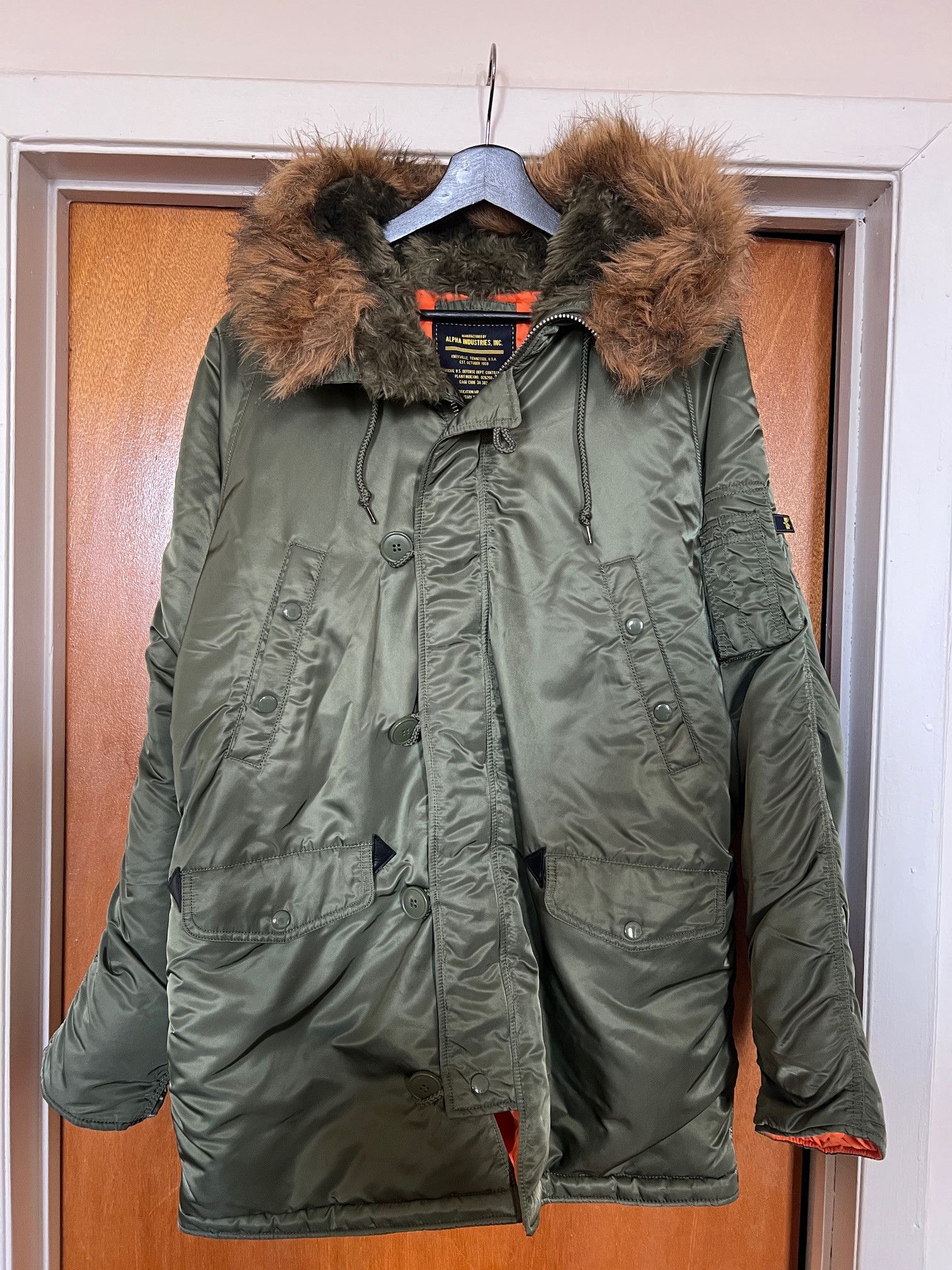 Alpha Industries N-3B Slim Fit Parka Size US L / EU 52-54 / 3 - 1 Thumbnail