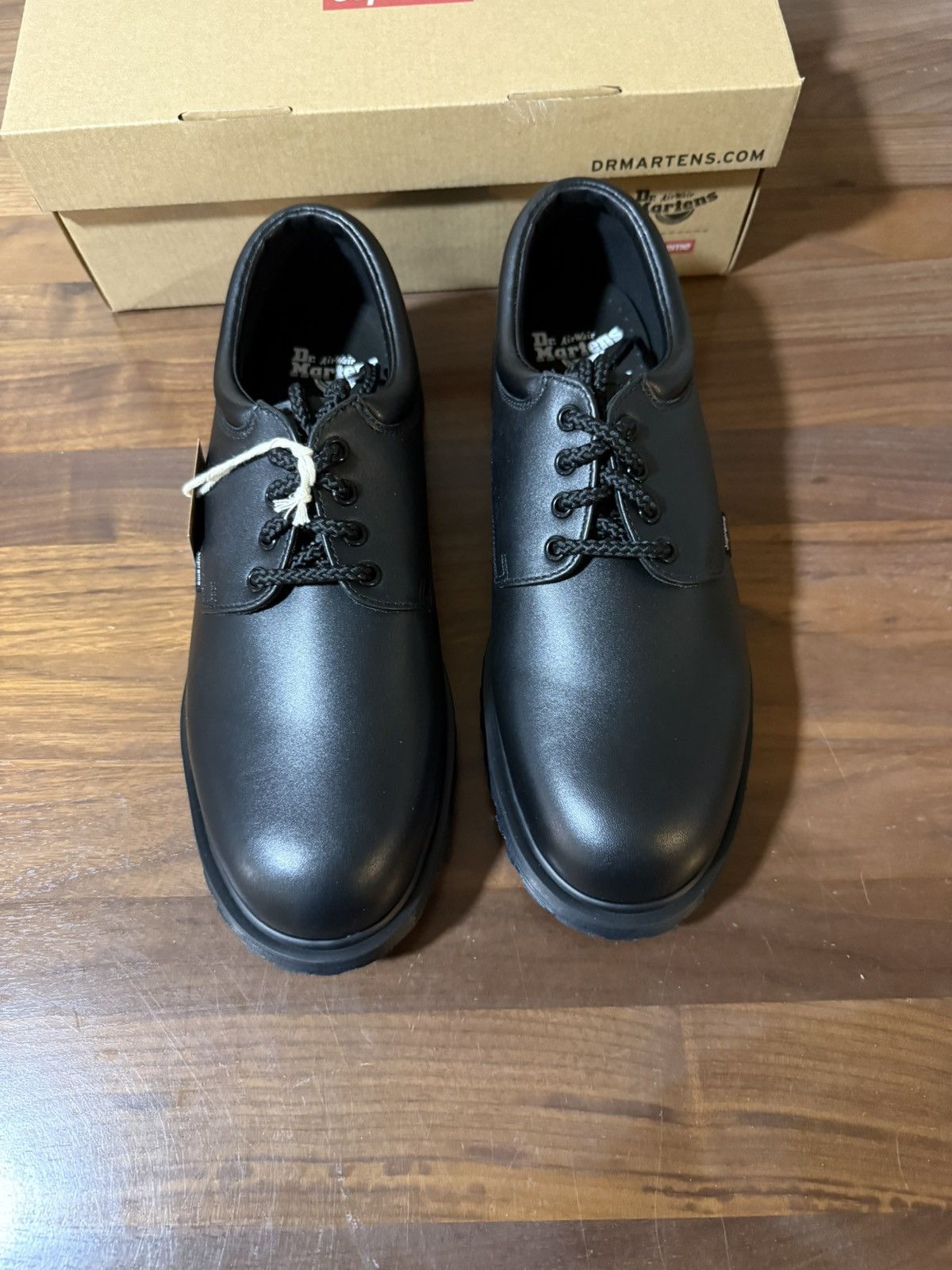 Dr. Martens × Supreme Supreme®/Dr. Martens Postal Supreme Black Size 11 Leather Size US 11 / EU 44 - 4 Thumbnail