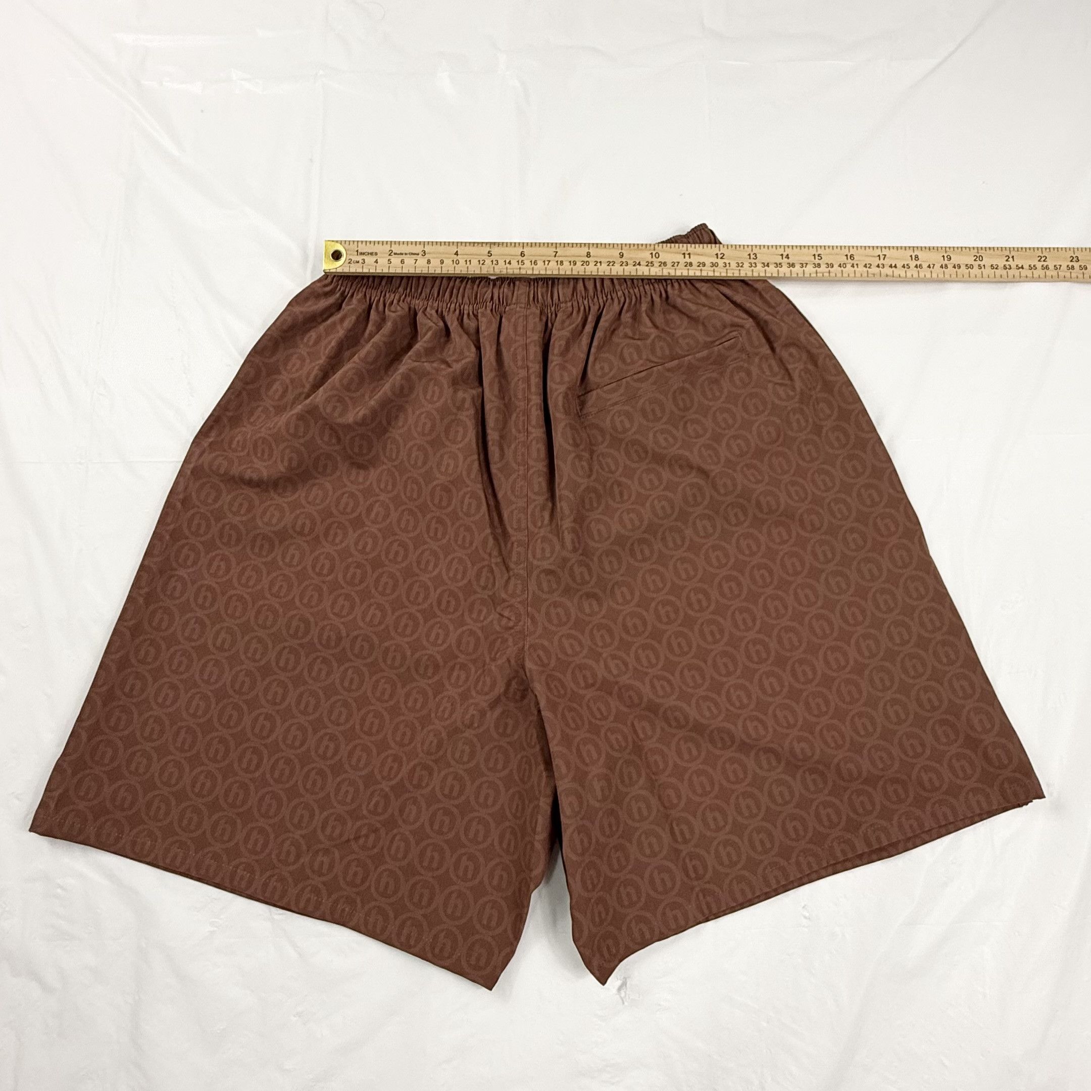 HIDDEN Hidden NY Monogram Mesh Shorts Brown Logo Streetwear Mens Size US 28 / EU 44 - 4 Thumbnail