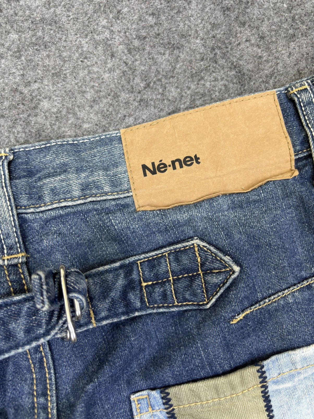 Ne-Net Nenet Issey Miyake Patchwork Soft Denim F770 Size US 29 - 9 Thumbnail