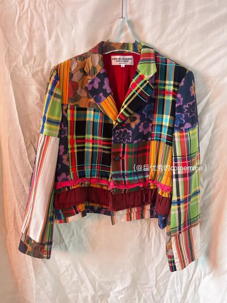 Comme des Garcons Comme Des Garcons Retro Hippie Color Patchwork Pop Print B Size L / US 10 / IT 46 - 1 Thumbnail