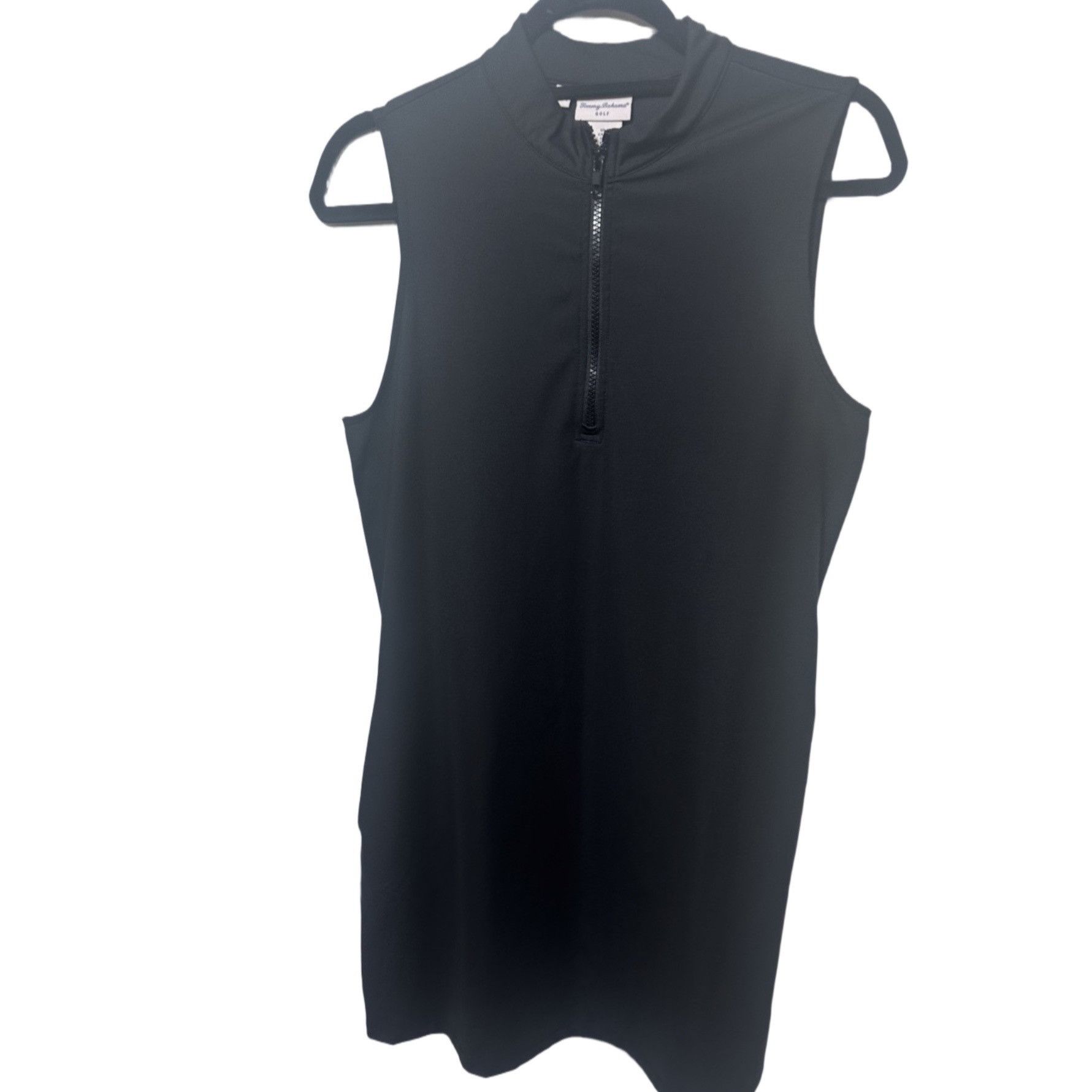Tommy Bahama Women’s Aubrey Tommy Bahama Polo Style Zip Dress Golf Black Size L / US 10 / IT 46 - 3 Thumbnail