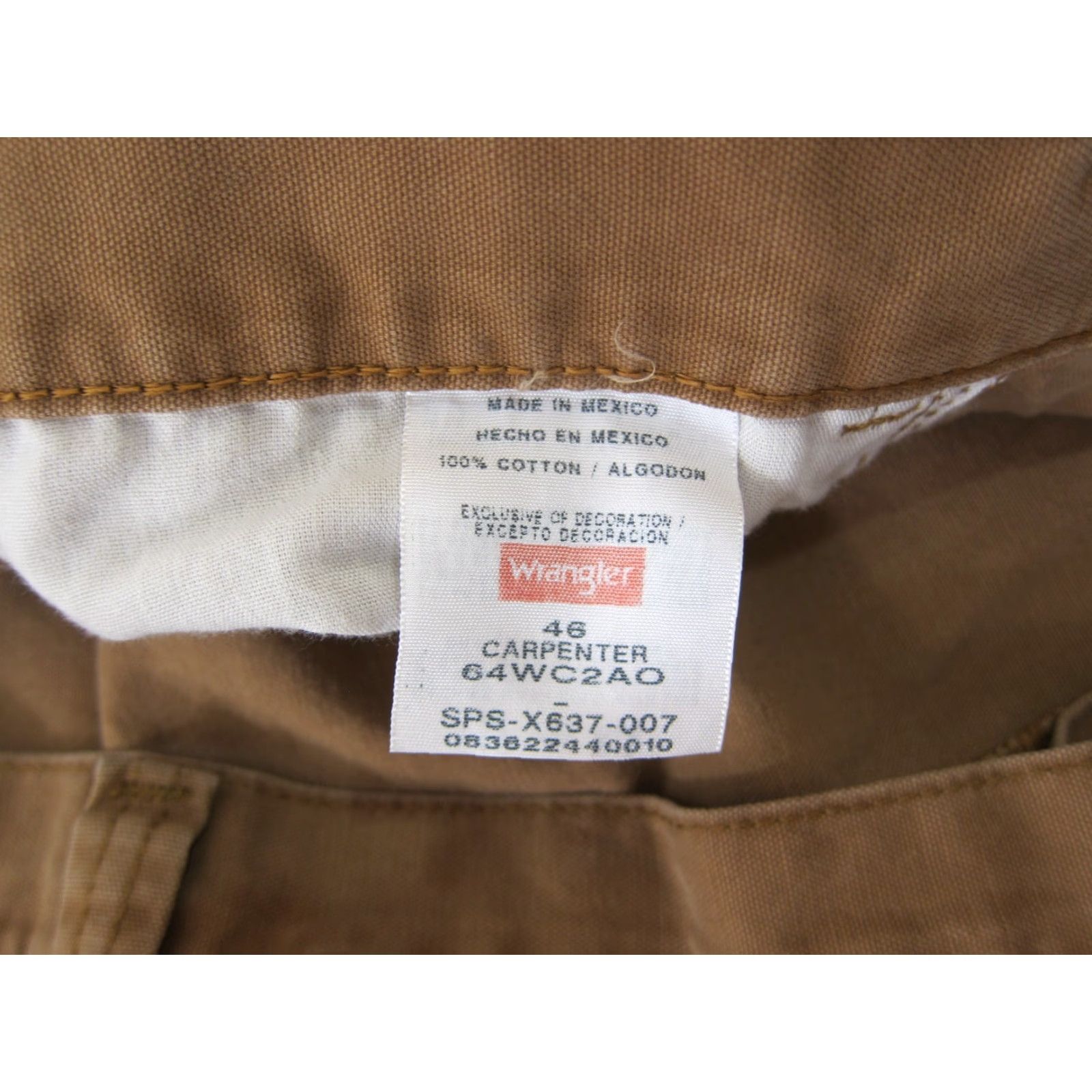 Wrangler Wrangler 100% Cotton Brown Pocket Cargo Carpenter Work Short Men Size 46 Size US 30 / EU 46 - 4 Thumbnail